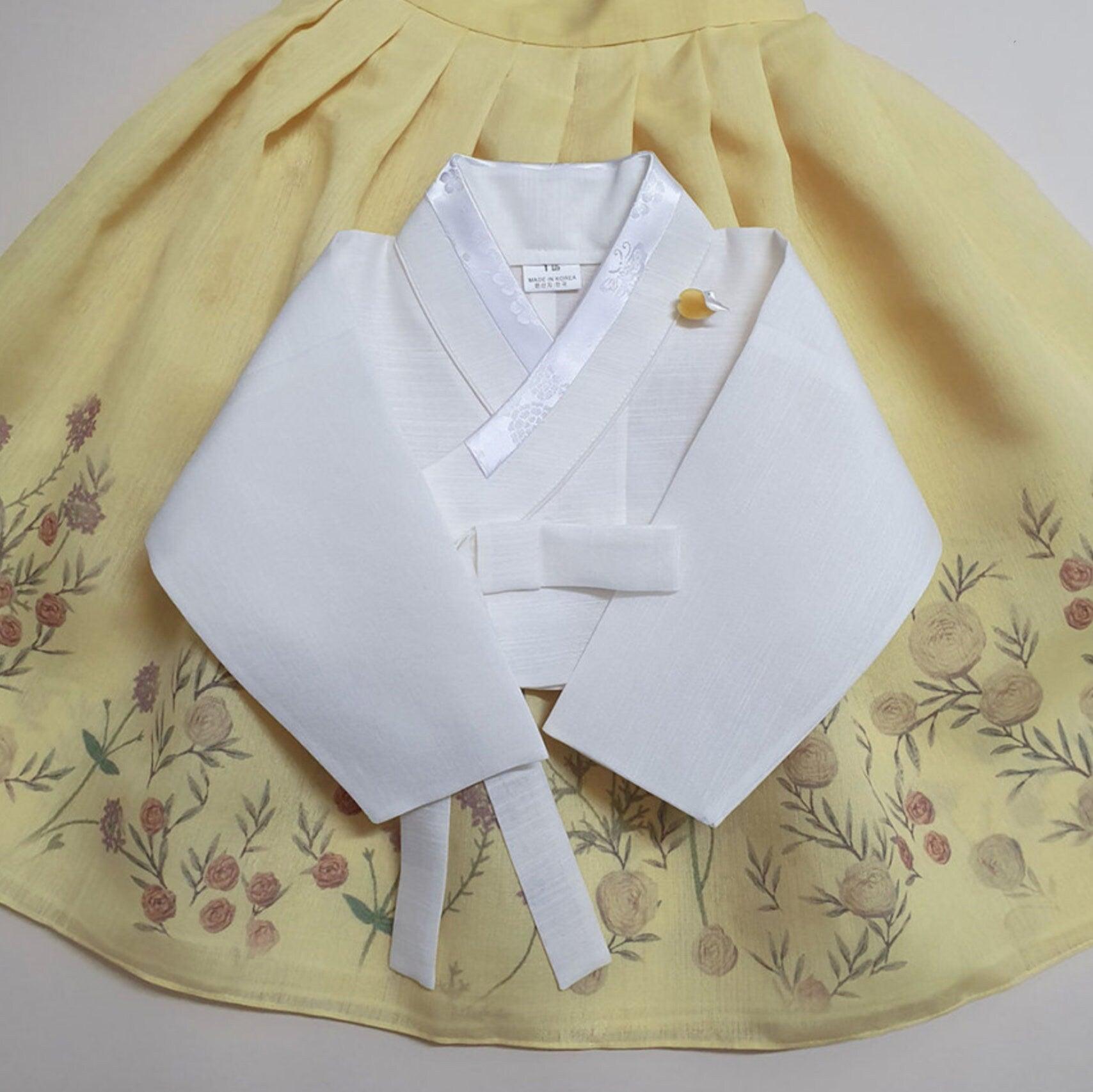 Rahee Yellow Skirt Girl Hanbok (100D-1YR) - Native Korean