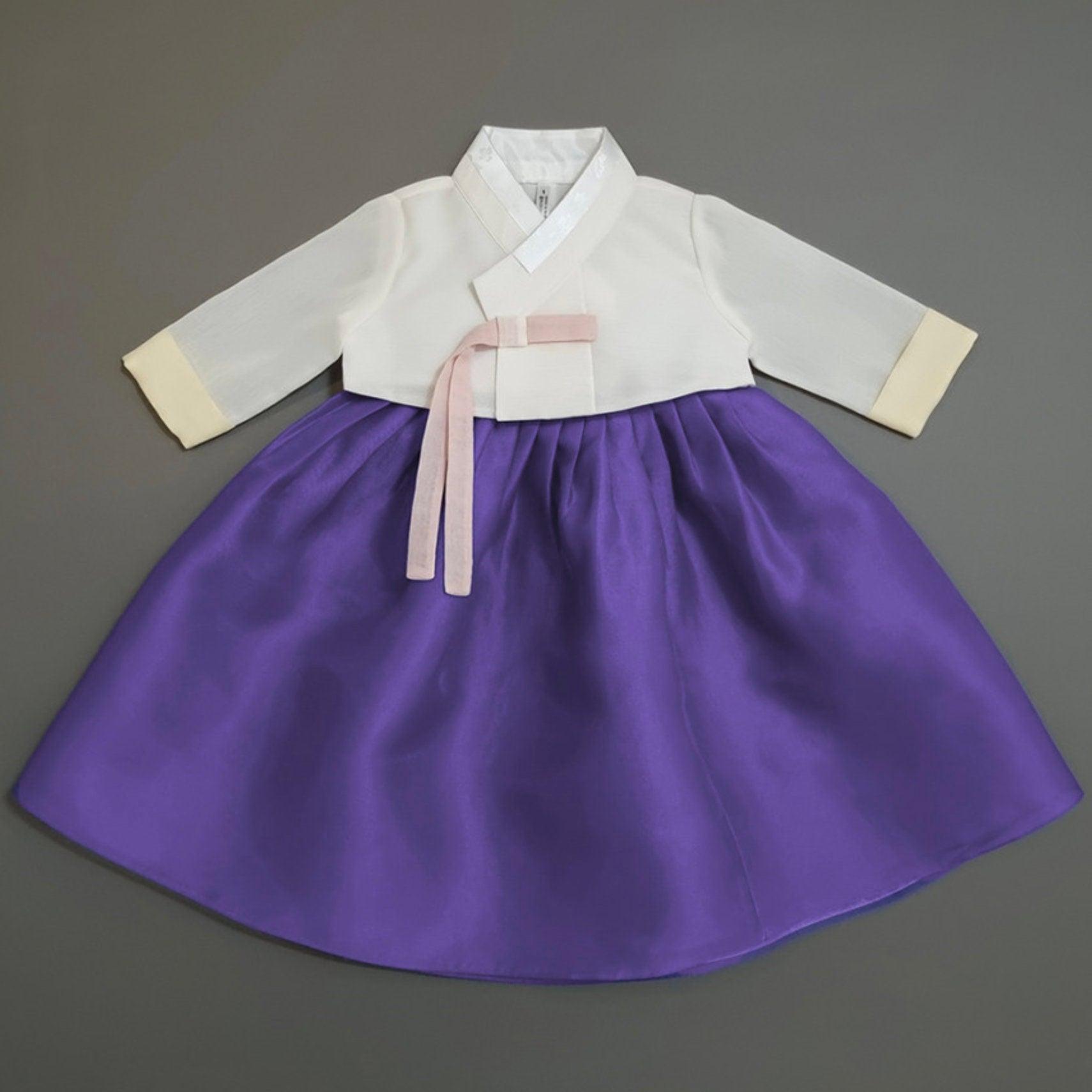 Rayul Purple Girl Hanbok (100D-15YR) - Native Korean