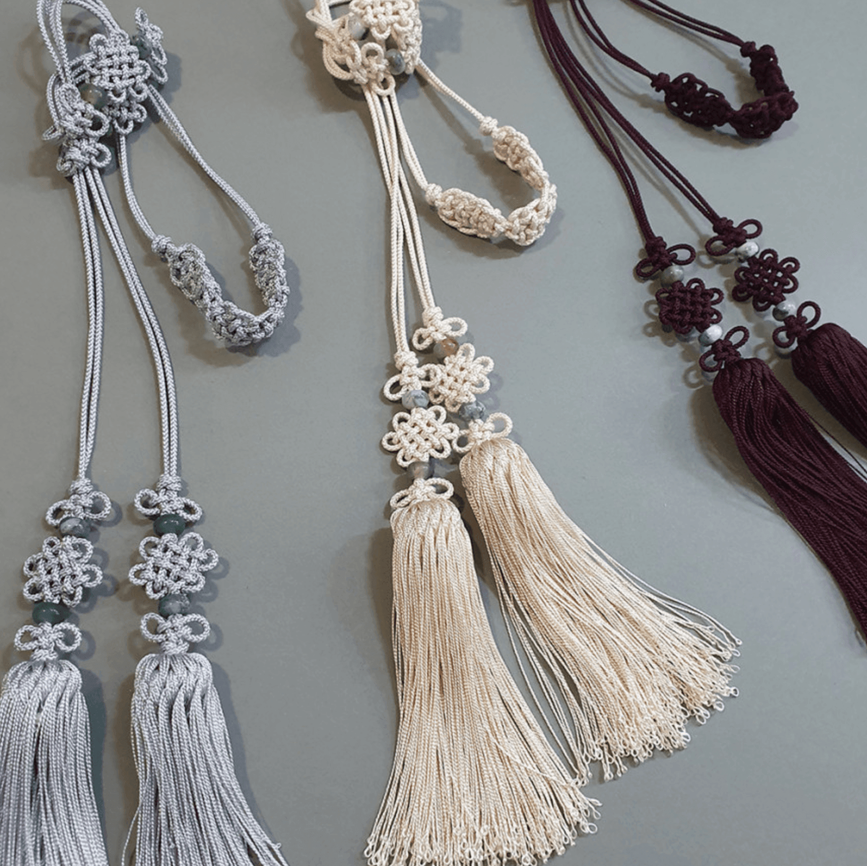 Real Jade Tassel Belt - Native Korean