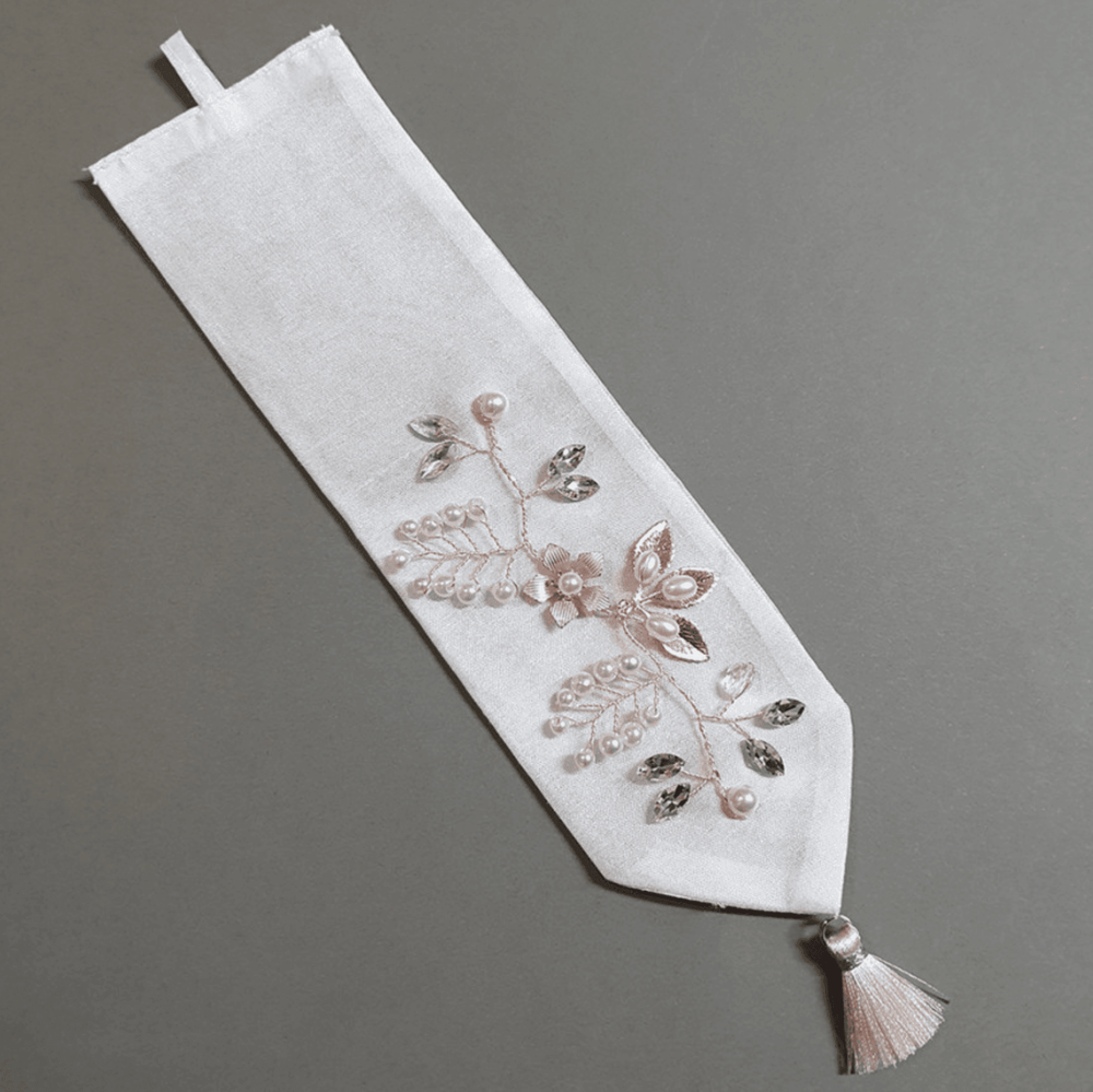 Rose Gold Flower Ribbon, 향대 for Baby Hanbok | Kids Hanbok Accessory