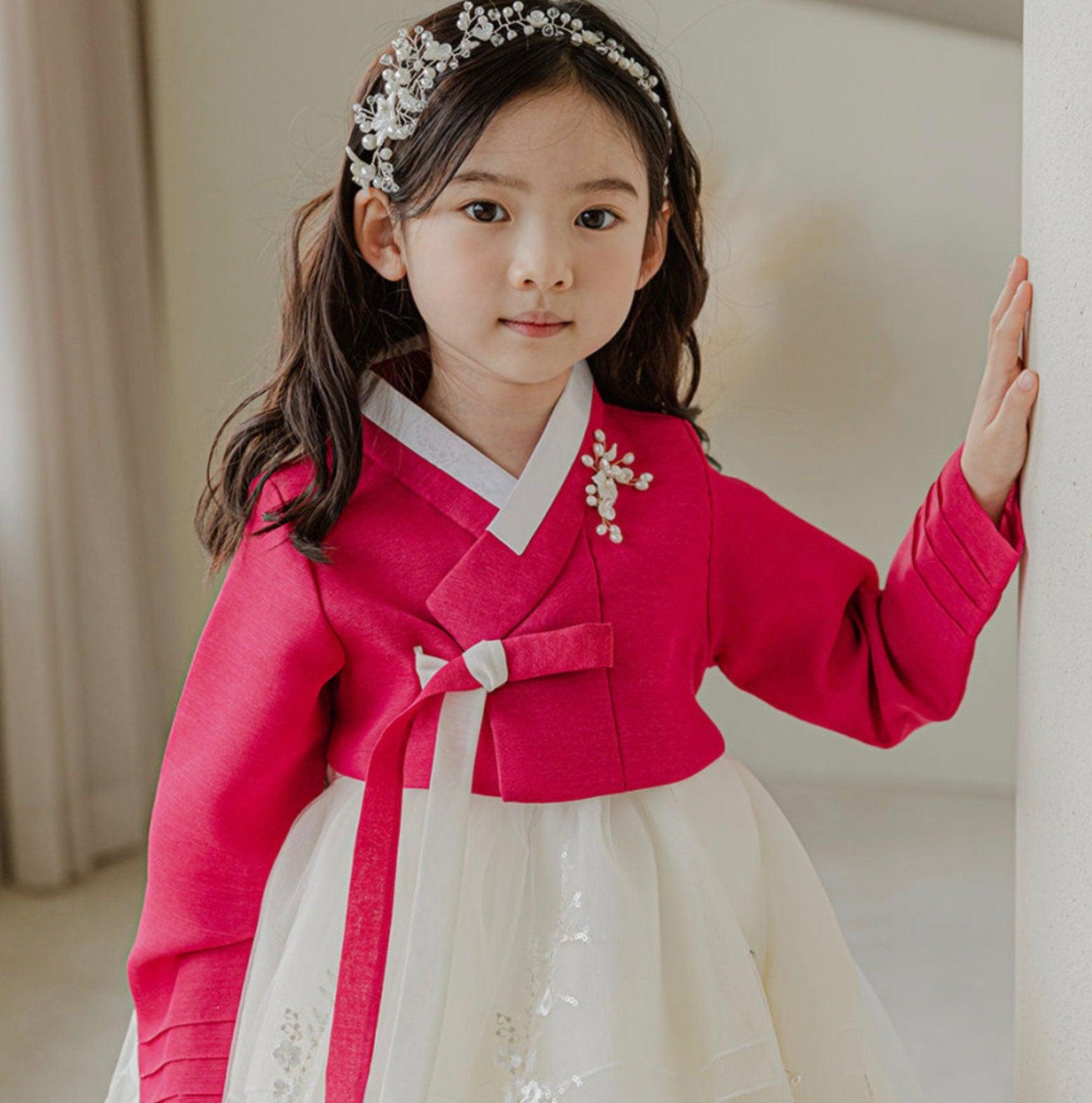 Saeun Maxi Dress Girl Hanbok (1-8YR) - Native Korean