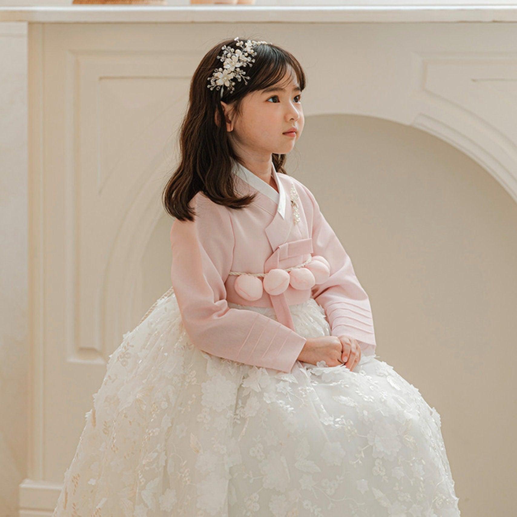 Seolwha Pink Dress Girl Hanbok (100D-8YR) - Native Korean