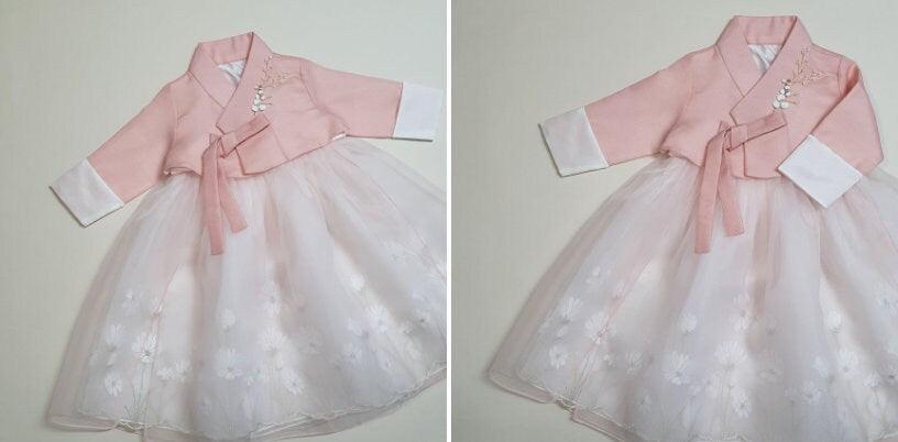 Seuhee Layered Dress Girl Hanbok (100D-12YR) - Native Korean