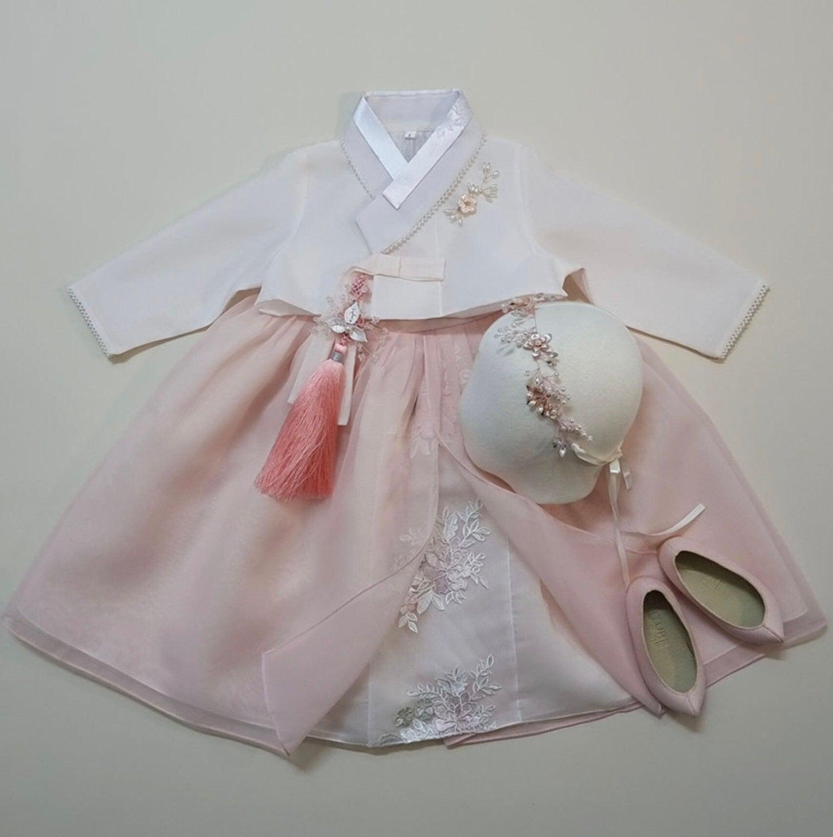 Seulha Pink Dress Girl Hanbok (1-8YR) - Native Korean