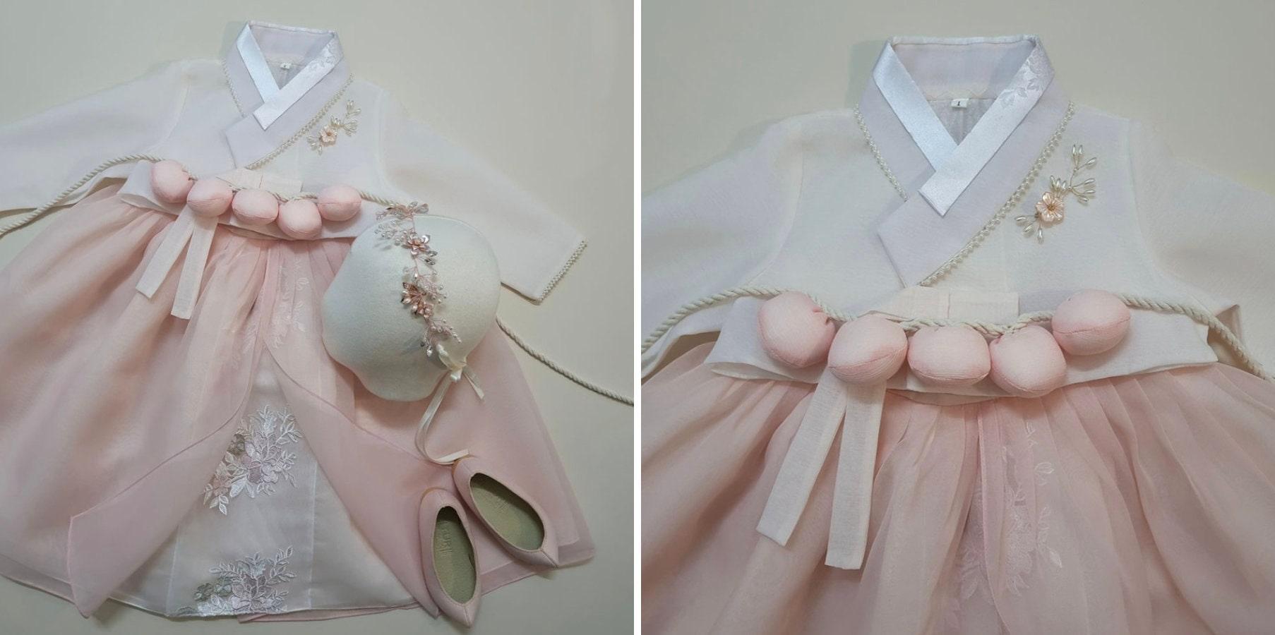 Seulha Pink Dress Girl Hanbok (1-8YR) - Native Korean