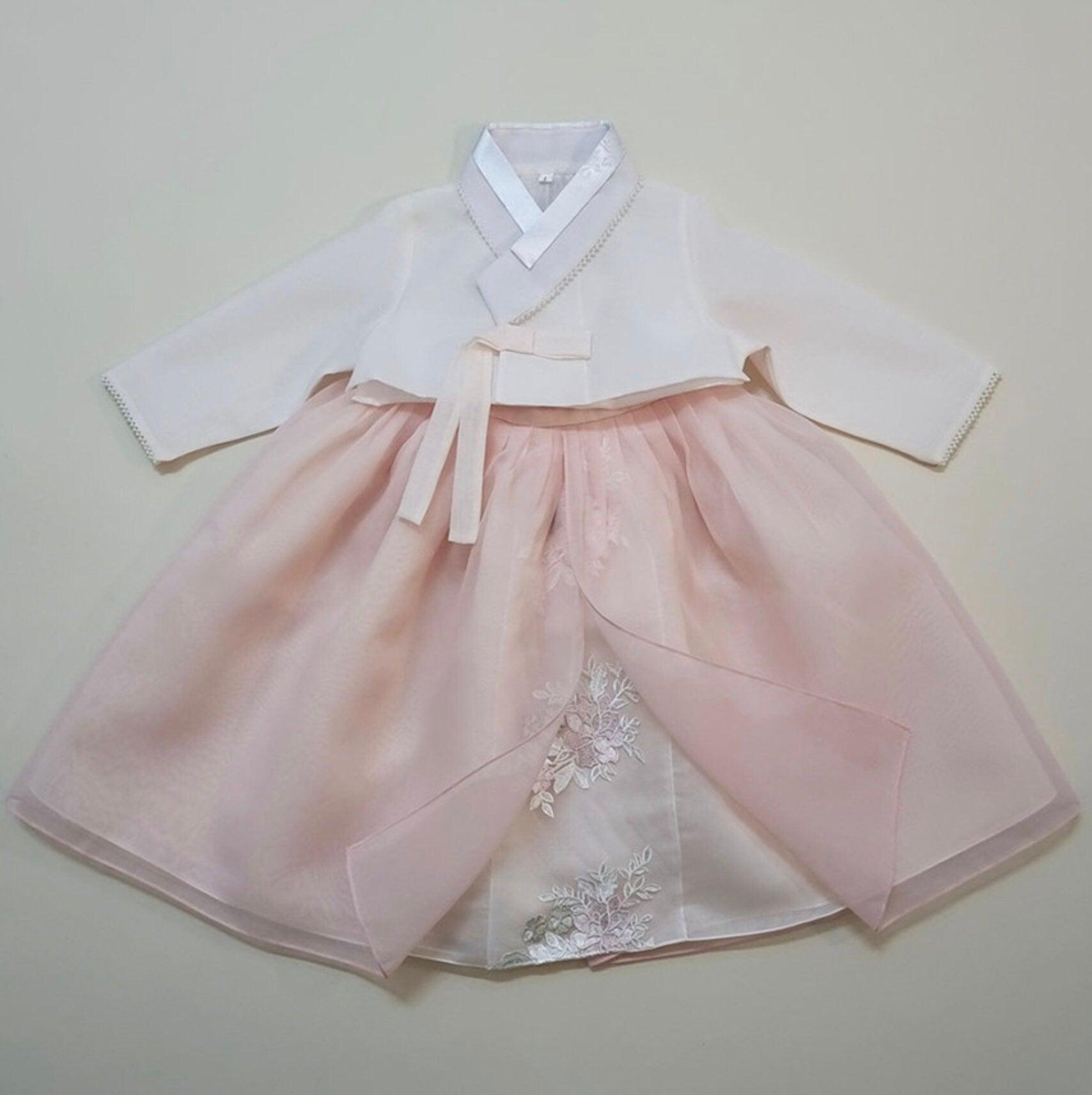 Seulha Pink Dress Girl Hanbok (1-8YR) - Native Korean