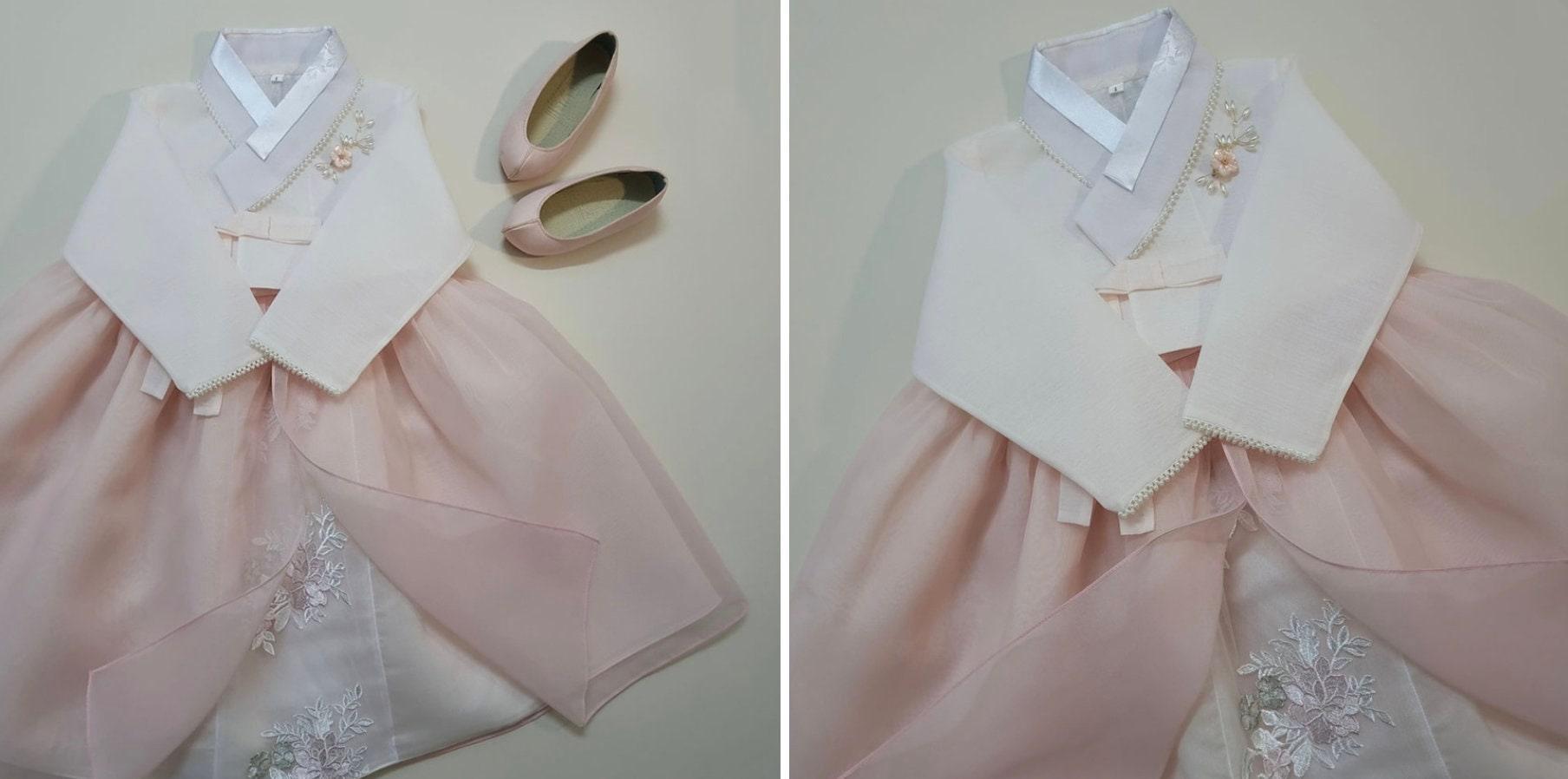 Seulha Pink Dress Girl Hanbok (1-8YR) - Native Korean