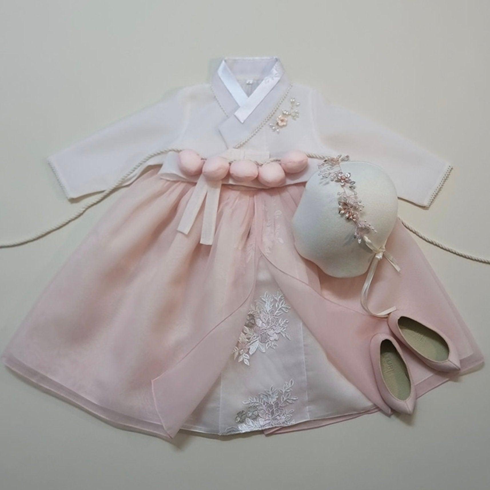 Seulha Pink Dress Girl Hanbok (1-8YR) - Native Korean