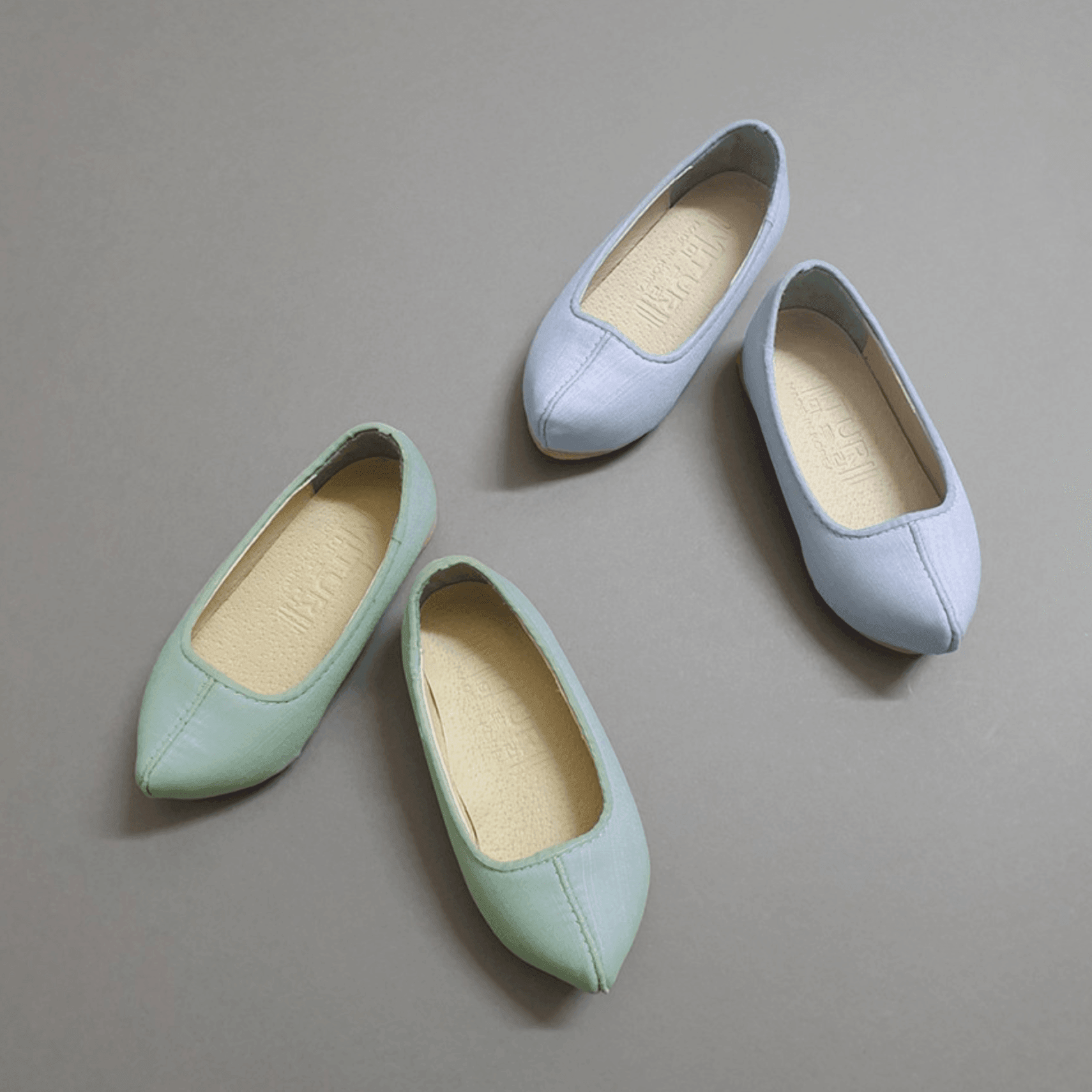 Solid Sky Mint Boy Hanbok Shoes (130~140mm) - Native Korean