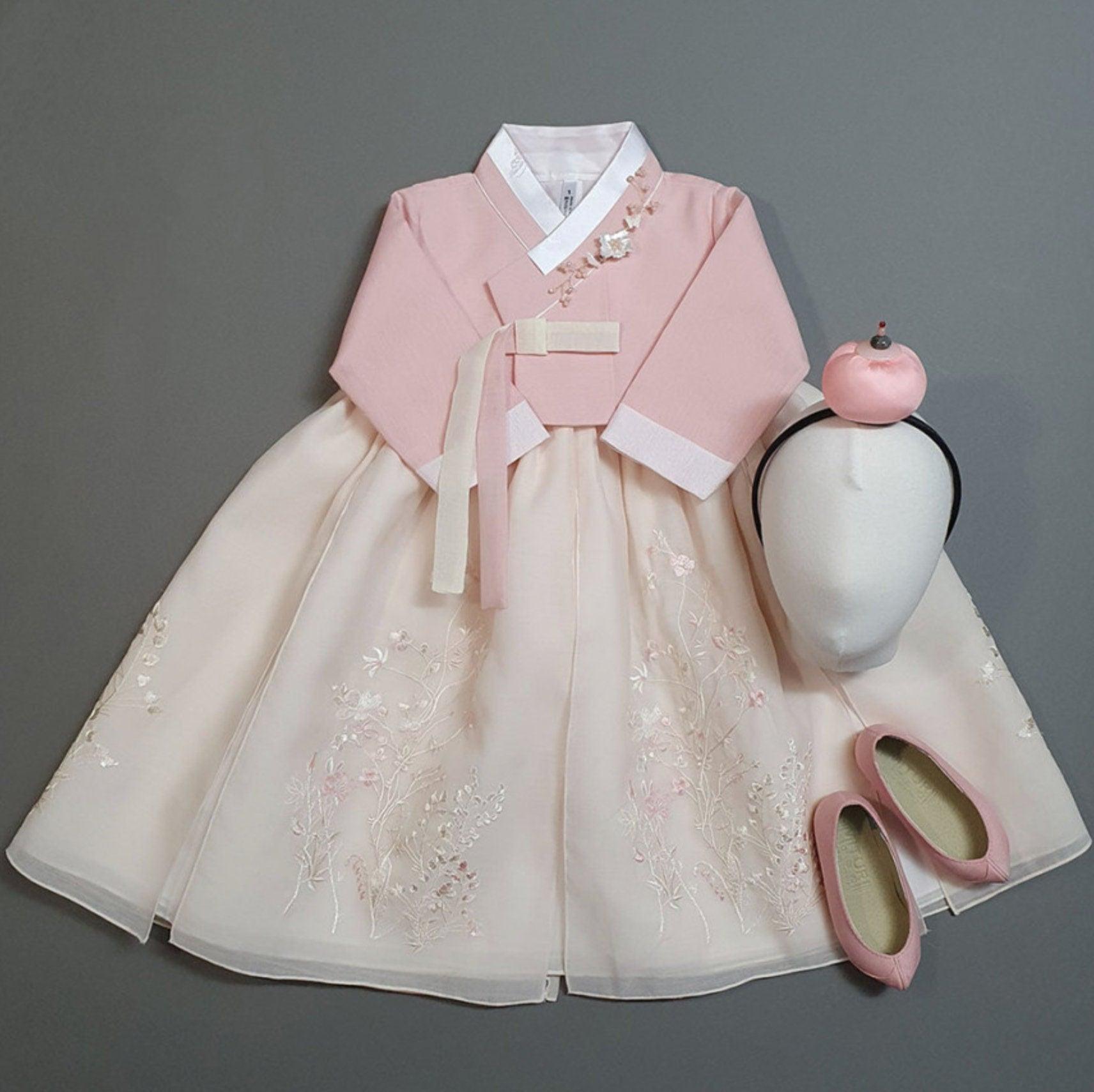 Sua Flair Dress Girl Hanbok (100D-9YR) - Native Korean