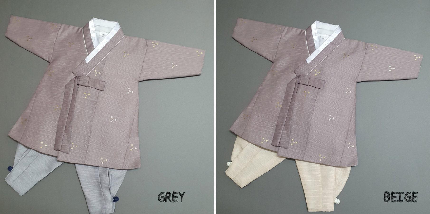 Sungjoon Gold Foil Cocoa Boy Hanbok (100D-8YR) - Native Korean