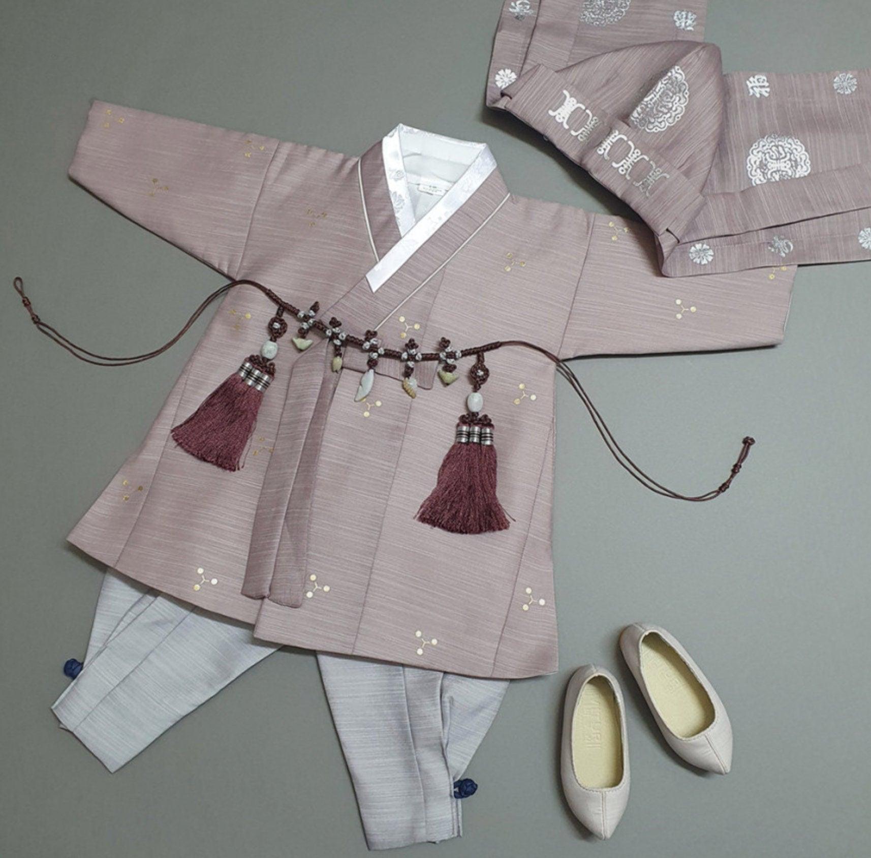 Sungjoon Gold Foil Cocoa Boy Hanbok (100D-8YR) - Native Korean