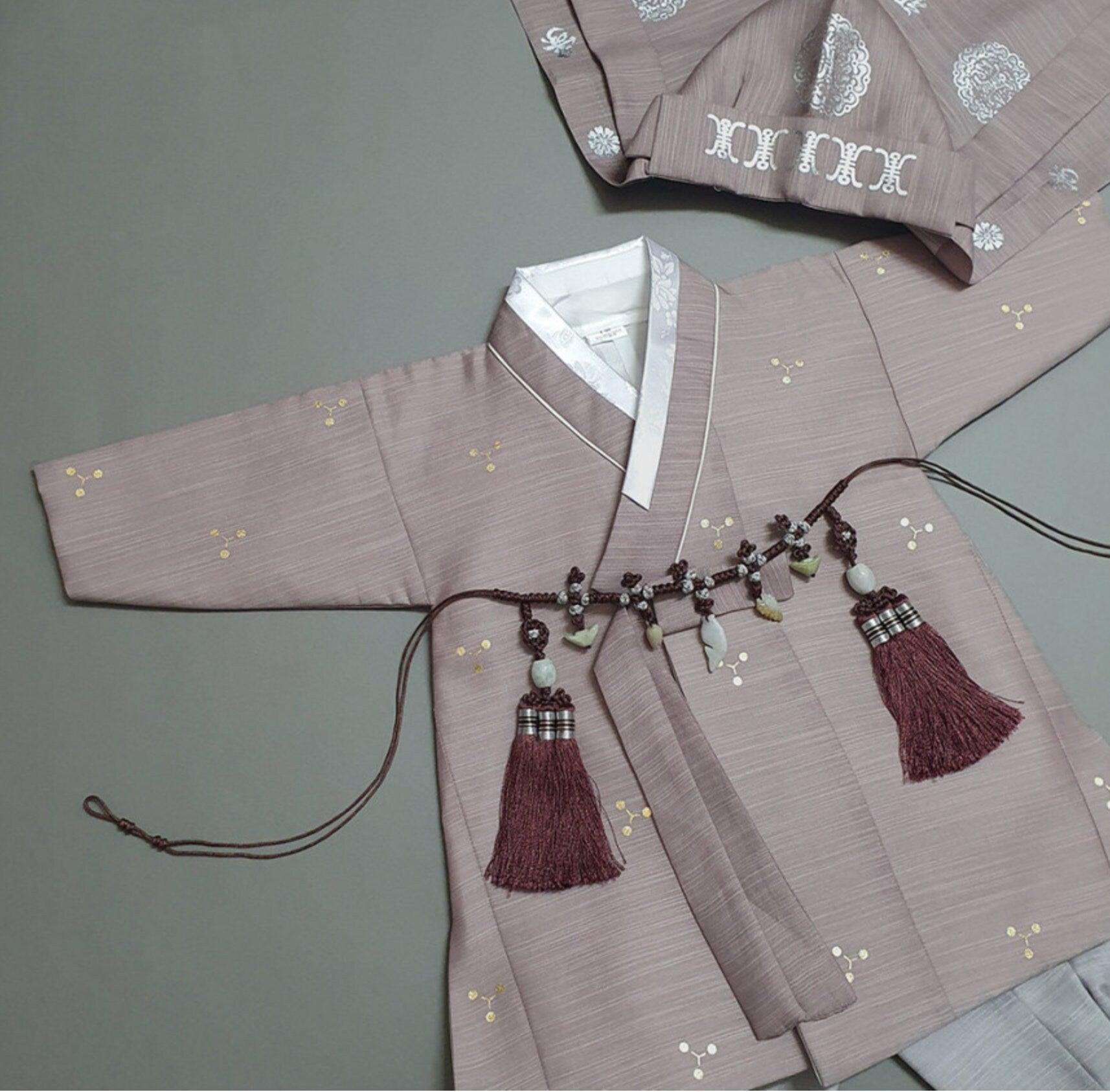 Sungjoon Gold Foil Cocoa Boy Hanbok (100D-8YR) - Native Korean