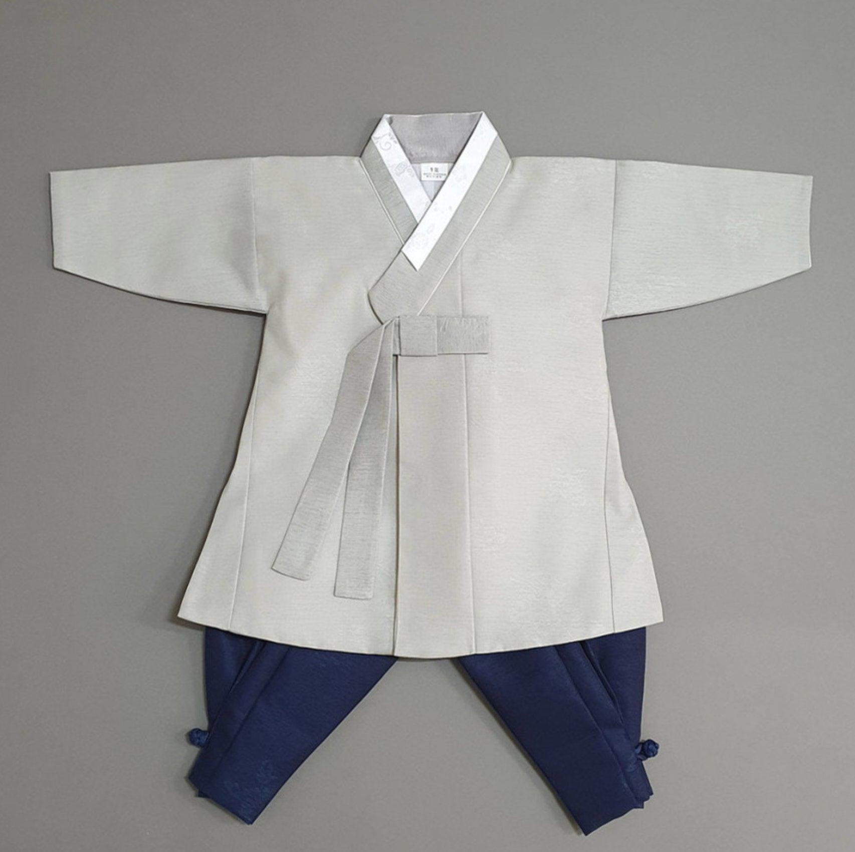 Sungjoon L.Khaki Navy Boy Hanbok (100D-10YR) - Native Korean