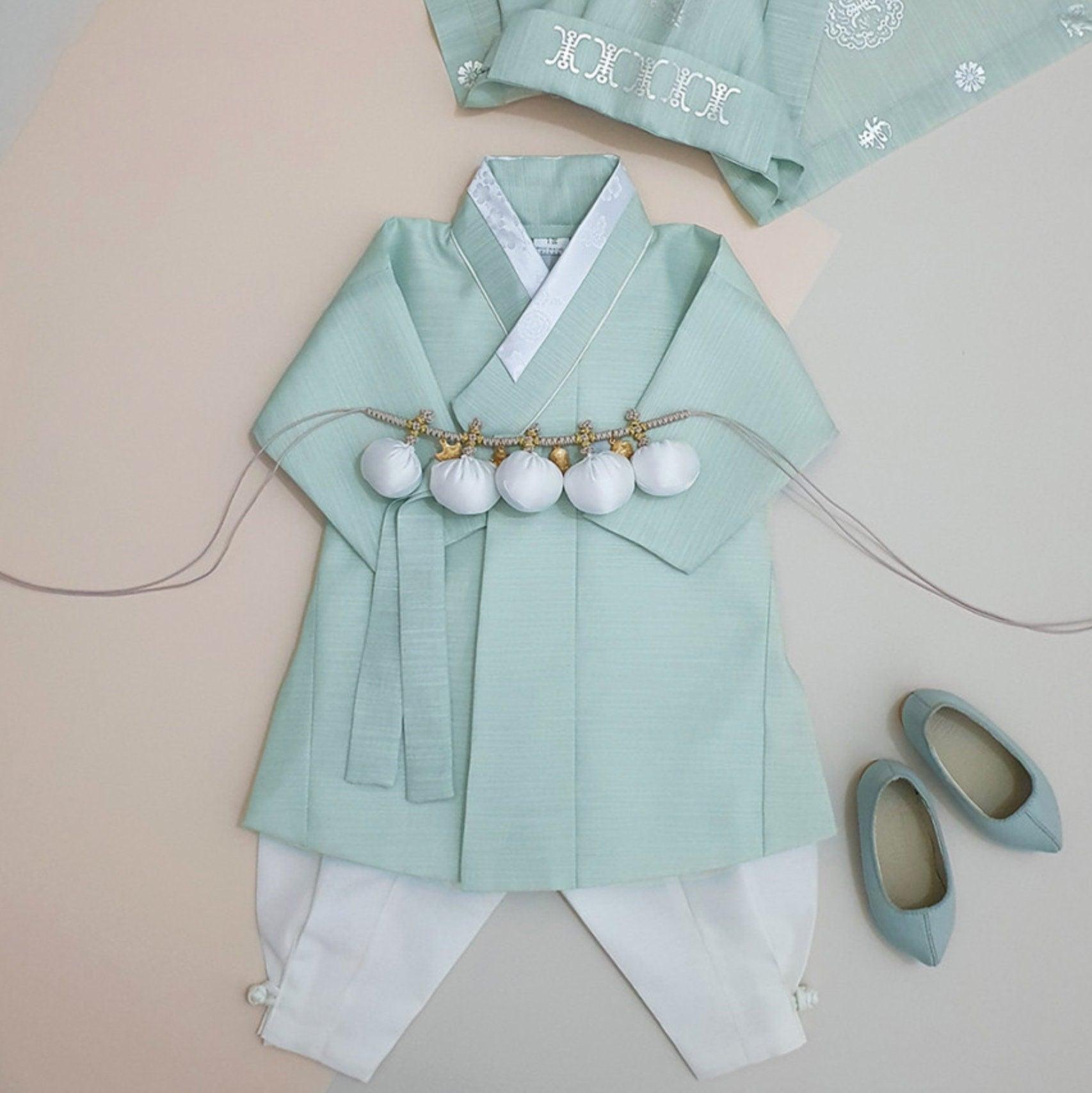 Sungjoon Mint Boy Hanbok (100D-10YR) - Native Korean