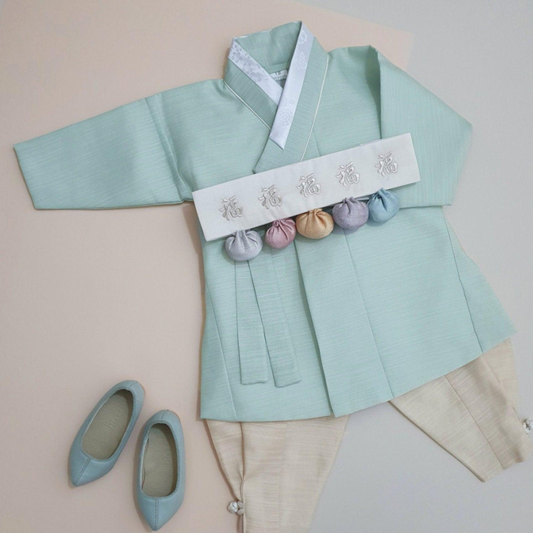 Sungjoon Mint Boy Hanbok (100D-10YR) - Native Korean