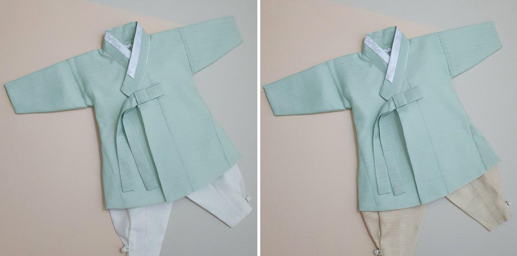 Sungjoon Mint Boy Hanbok (100D-10YR) - Native Korean