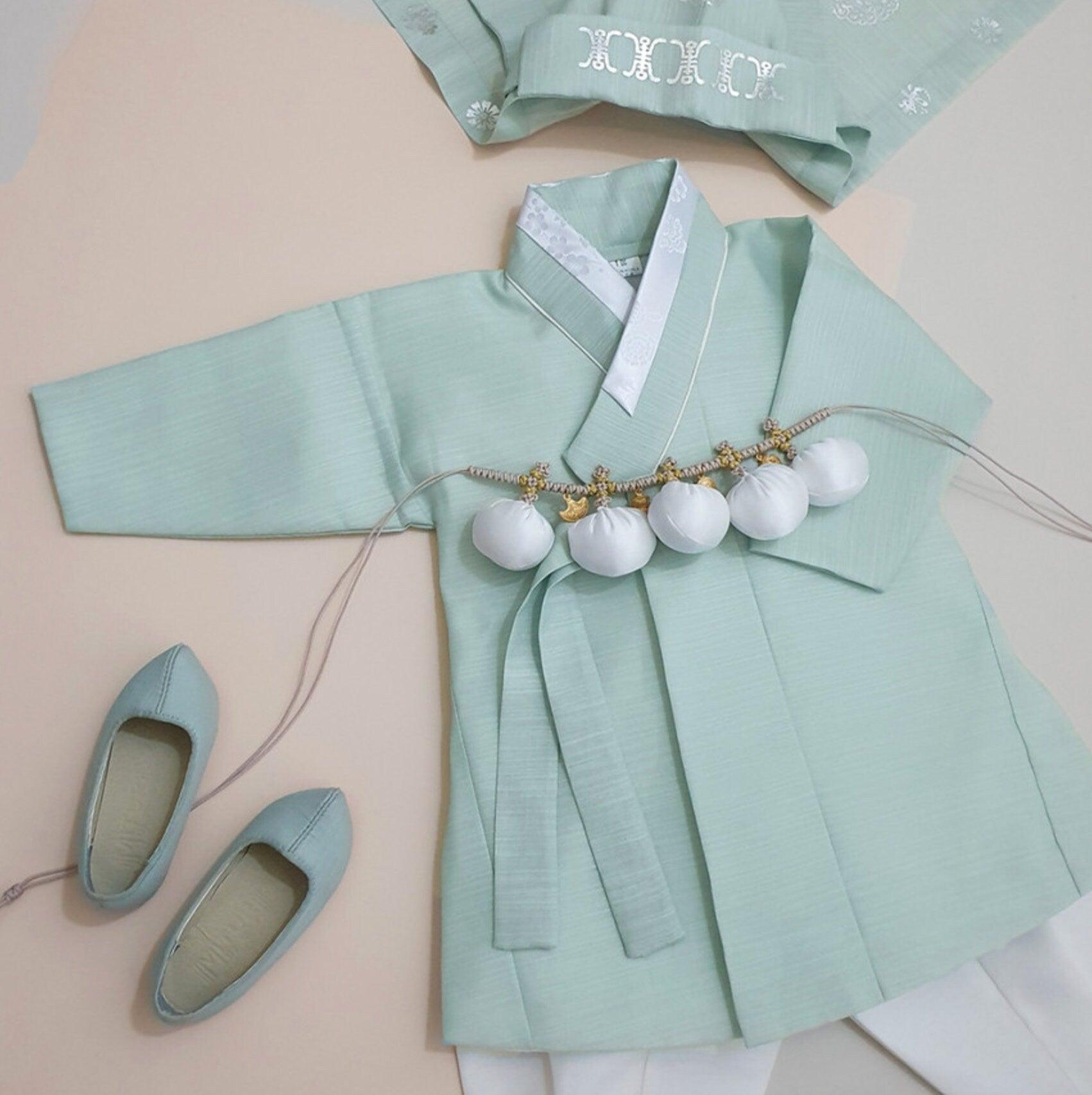 Sungjoon Mint Boy Hanbok (100D-10YR) - Native Korean