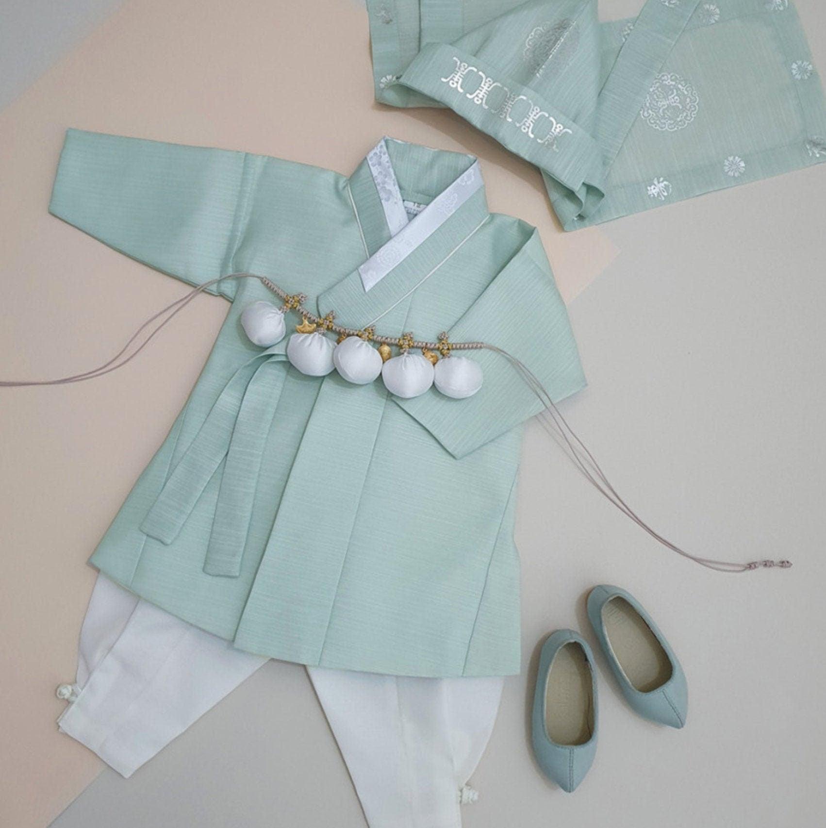 Sungjoon Mint Boy Hanbok (100D-10YR) - Native Korean