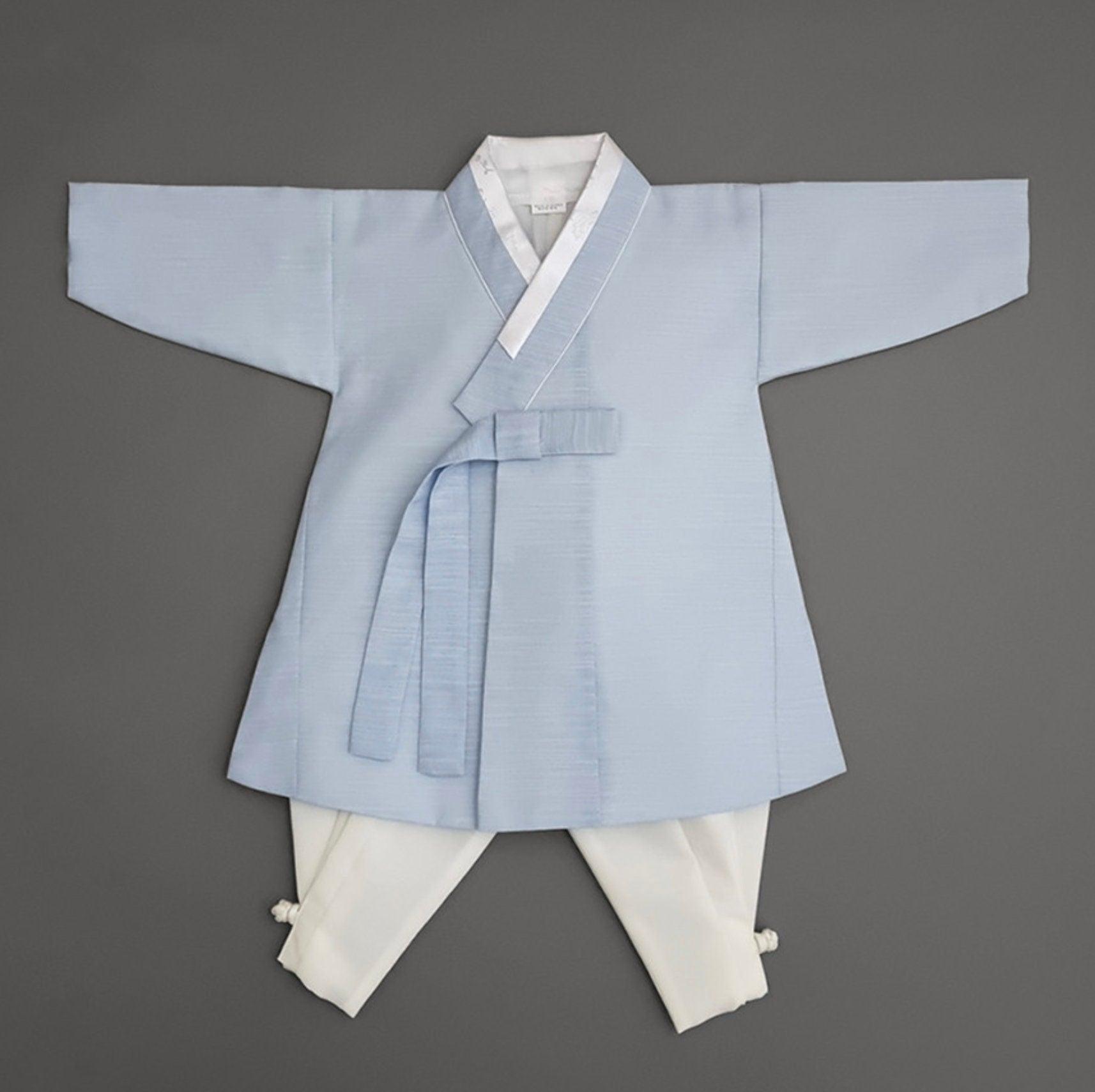 Sungjoon Sky Ivory Boy Hanbok (100D-8YR) - Native Korean