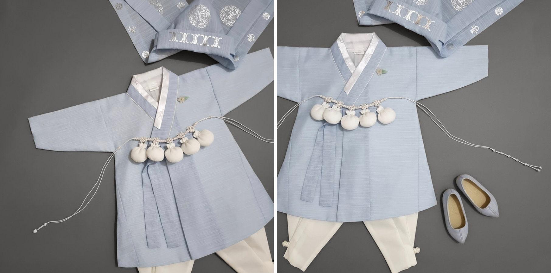 Sungjoon Sky Ivory Boy Hanbok (100D-8YR) - Native Korean