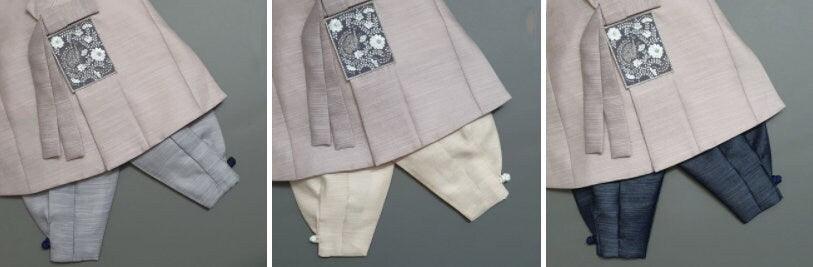 Sungju Beige Solid Boy Hanbok (100D-1YR) - Native Korean