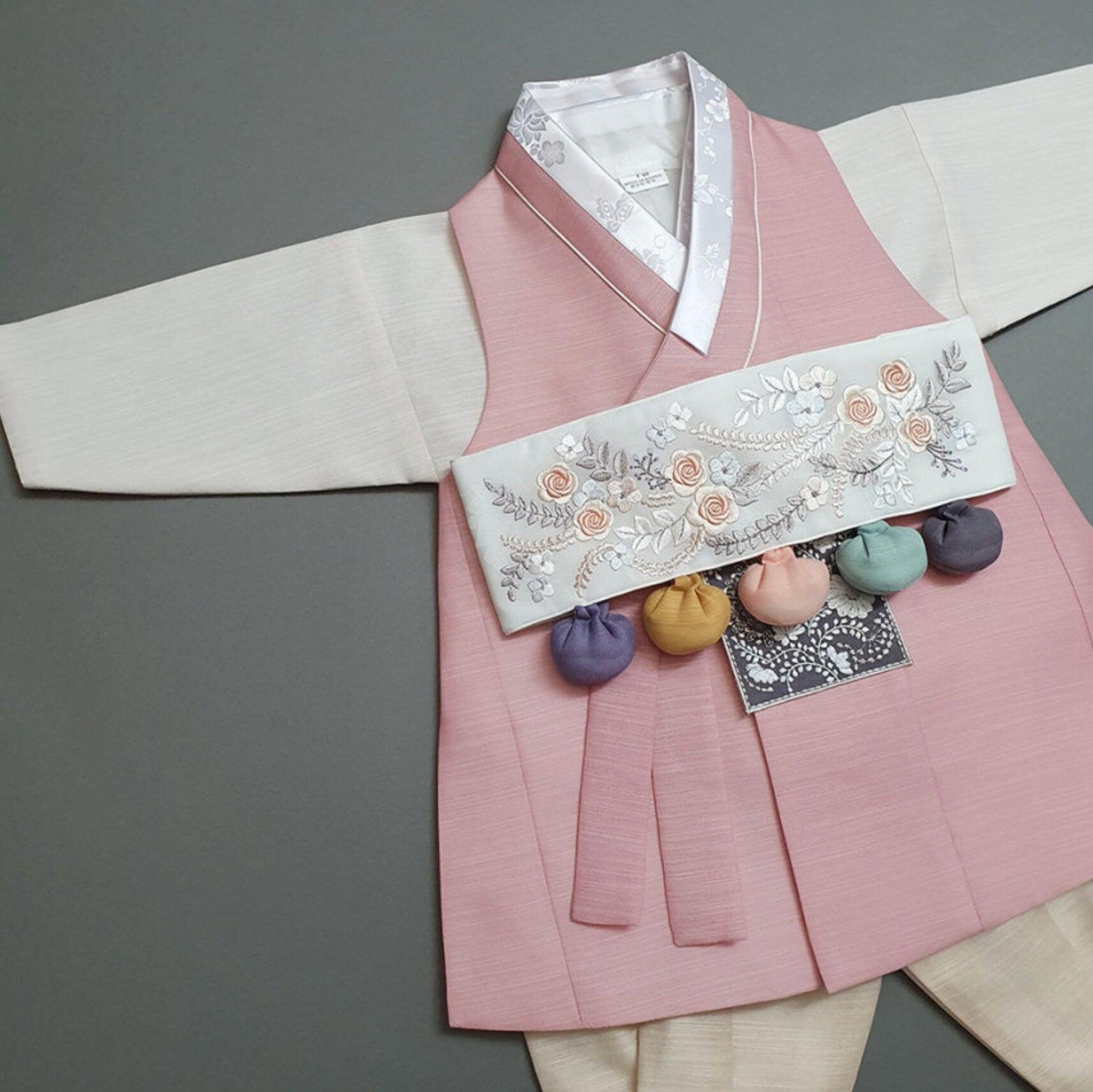 Sungju Coral Solid Boy Hanbok (100D-10YR) - Native Korean