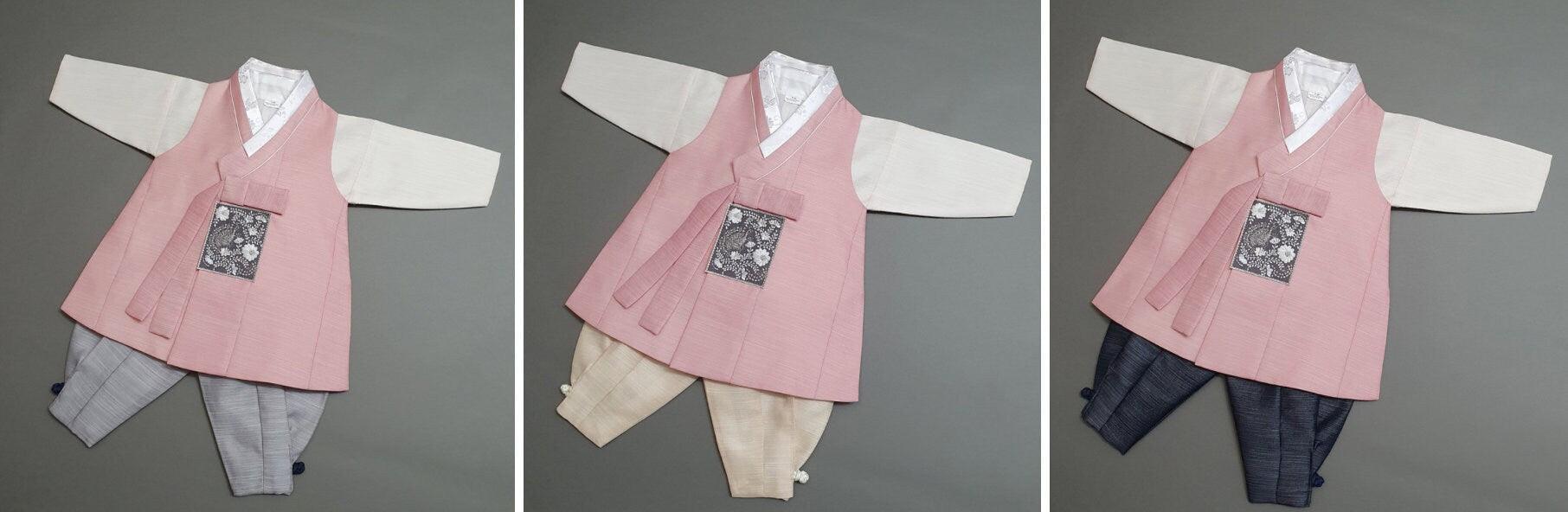 Sungju Coral Solid Boy Hanbok (100D-10YR) - Native Korean