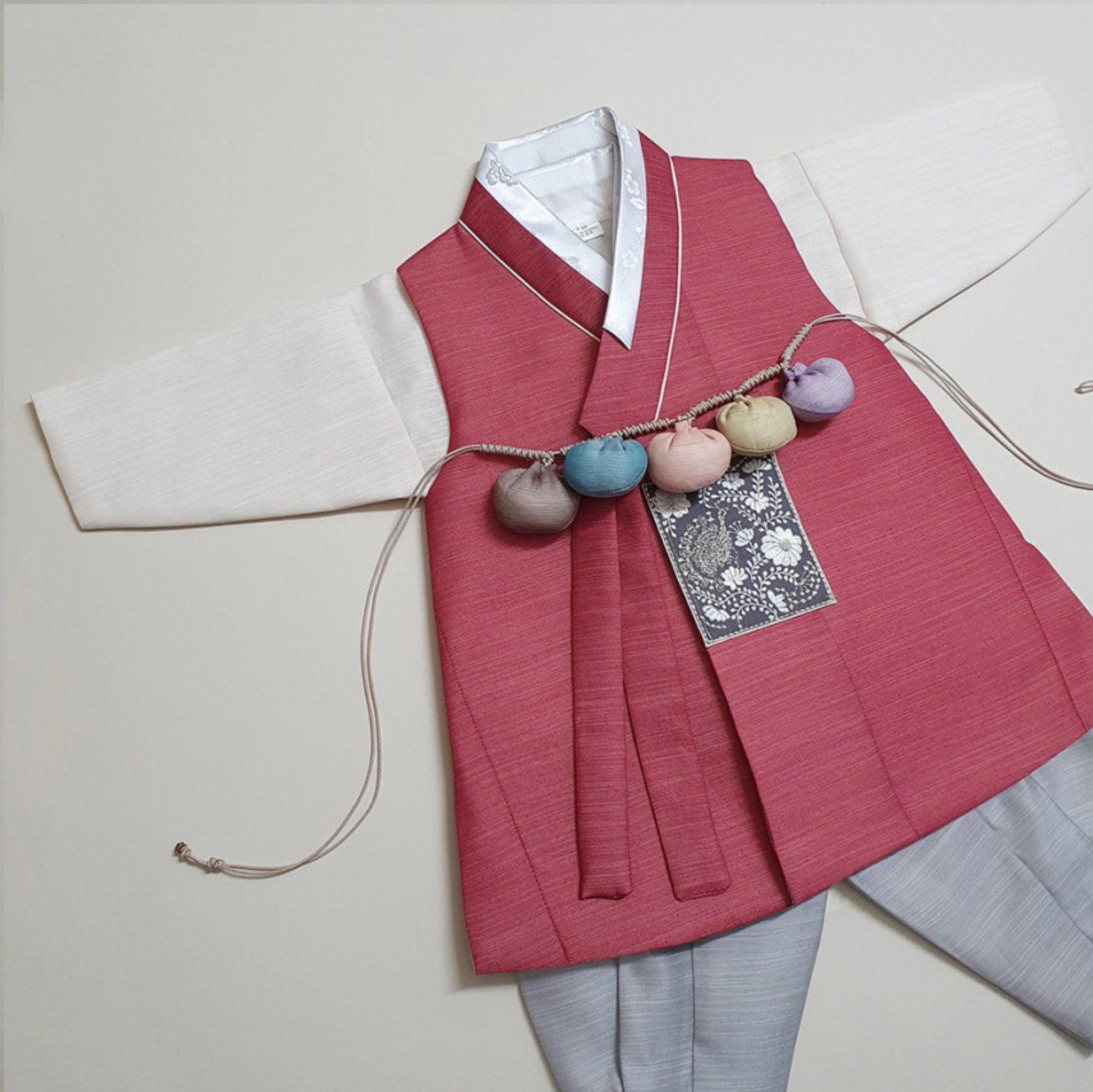 Sungju Indie Red Boy Hanbok (100D-10YR) - Native Korean