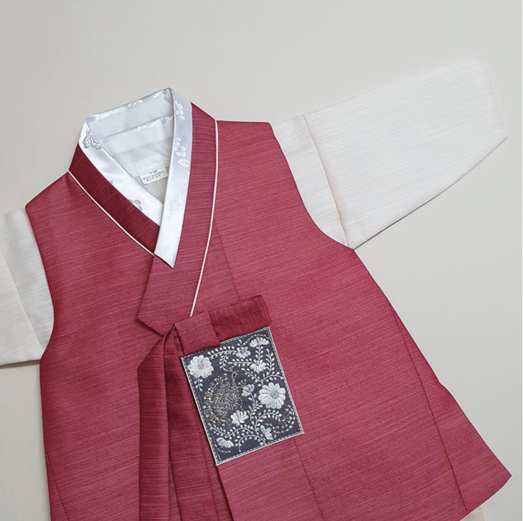 Sungju Indie Red Boy Hanbok (100D-10YR) - Native Korean