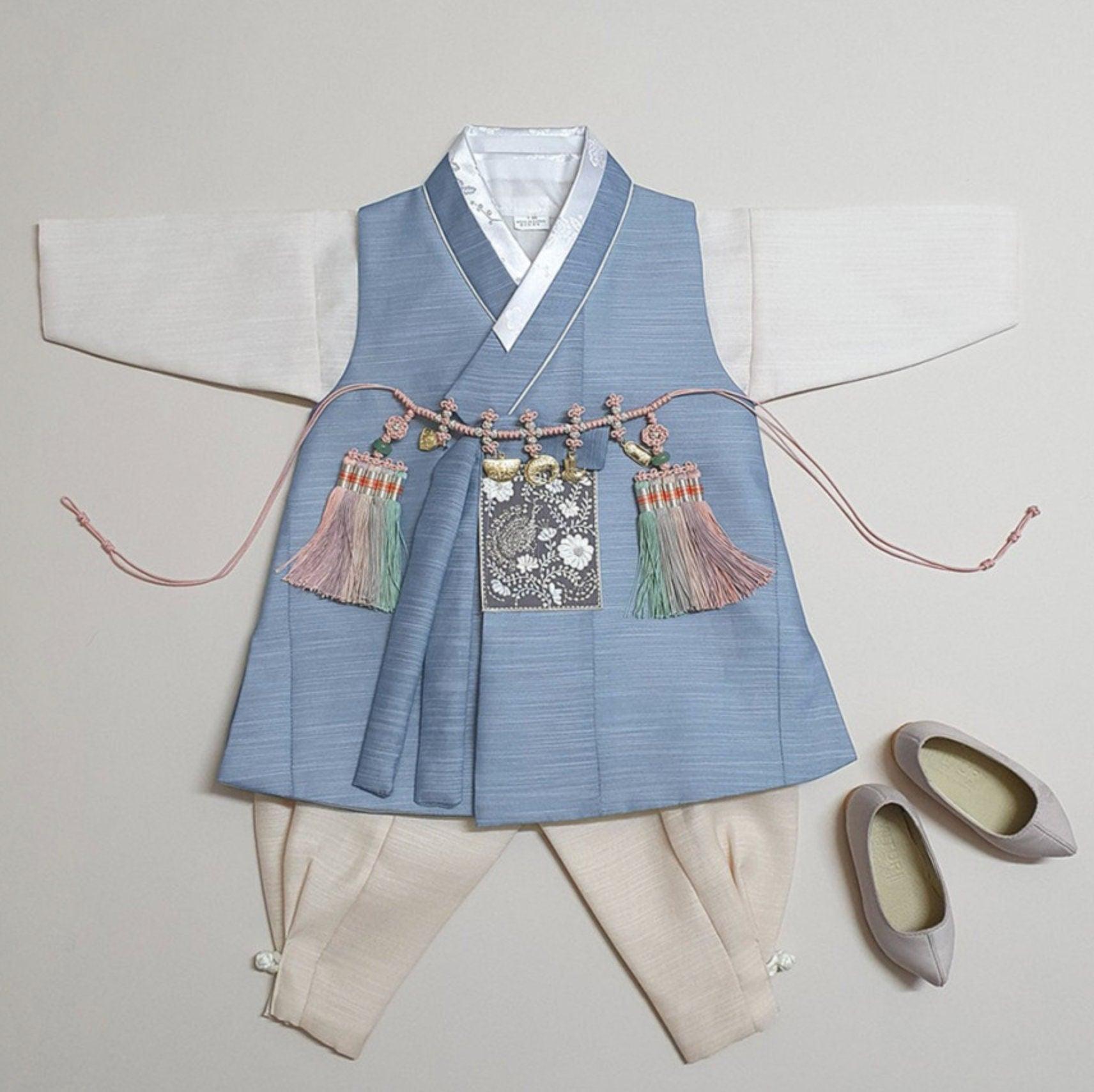 Sungju Light Blue Boy Hanbok (100D-10YR) - Native Korean