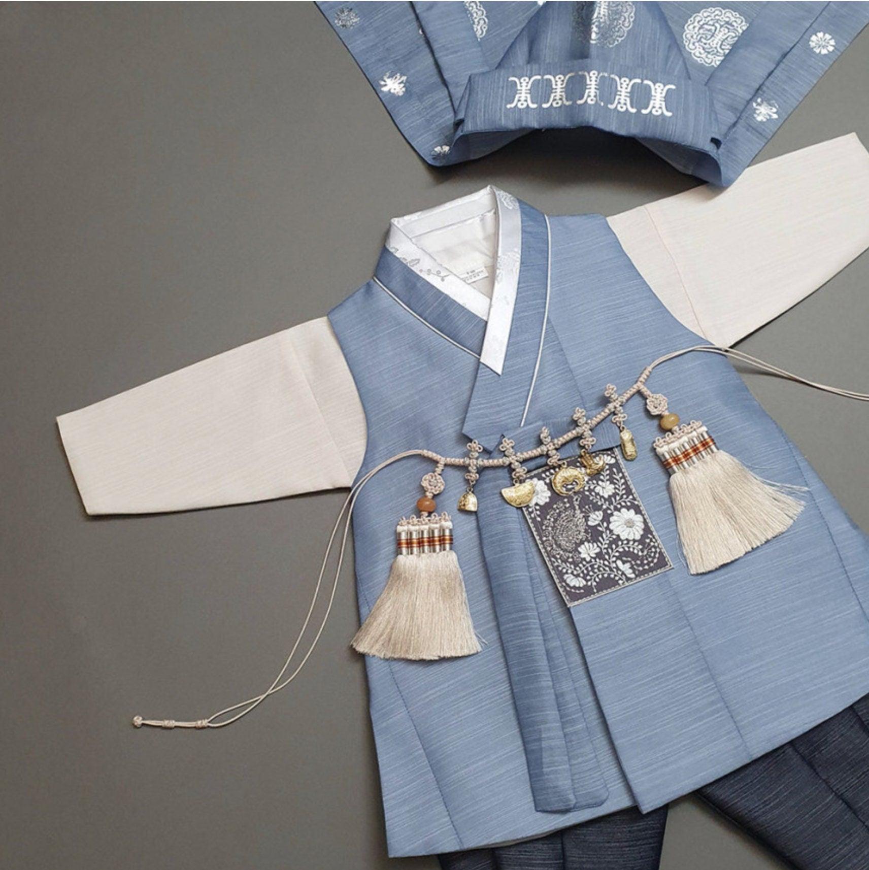 Sungju Light Blue Boy Hanbok (100D-10YR) - Native Korean