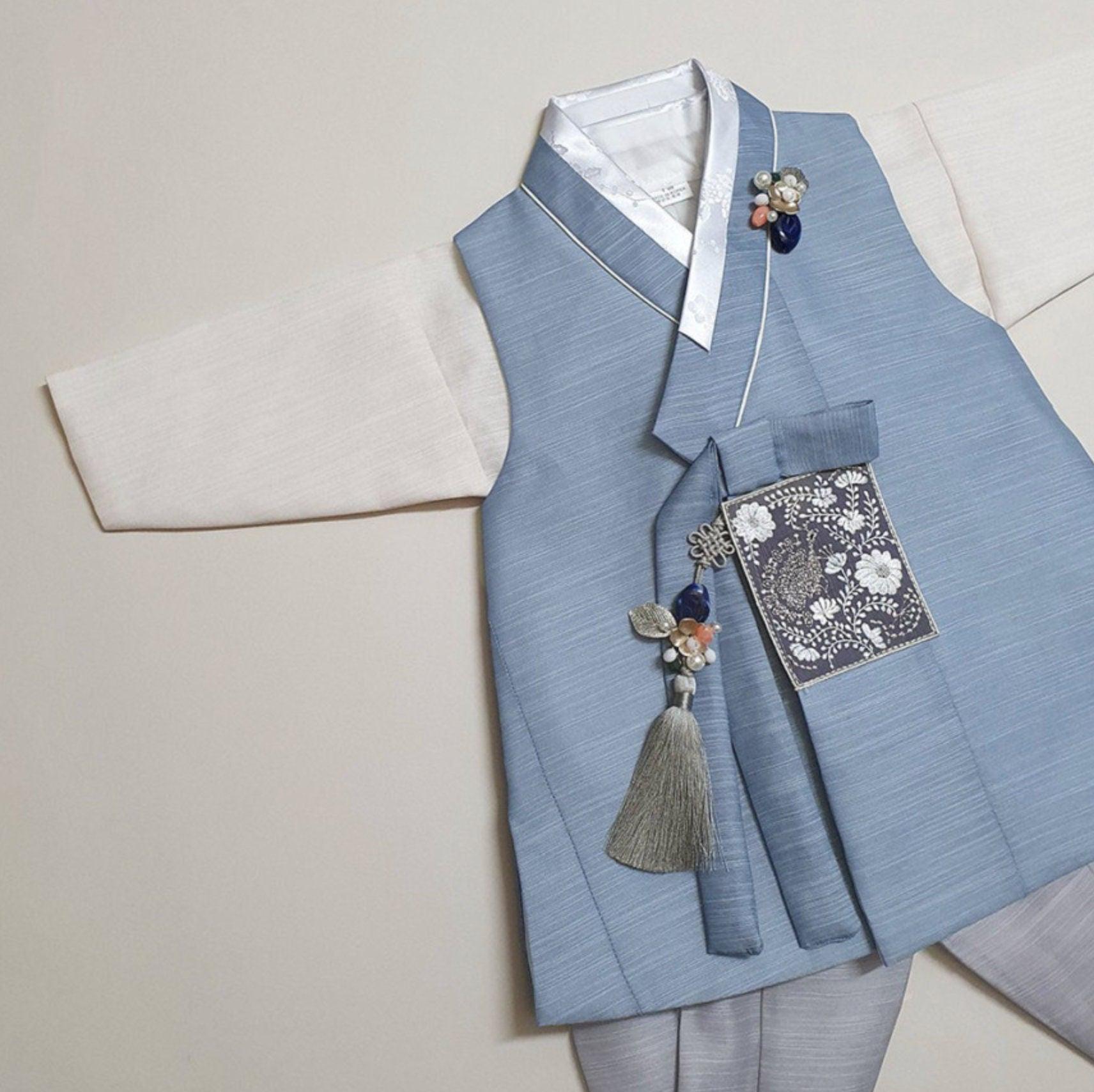 Sungju Light Blue Boy Hanbok (100D-10YR) - Native Korean