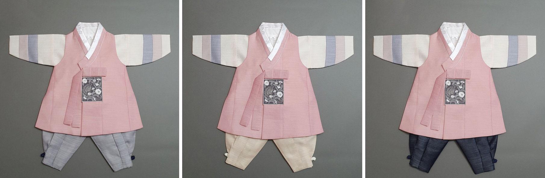 Sungju Pink Solid Boy Hanbok (100D-10YR) - Native Korean