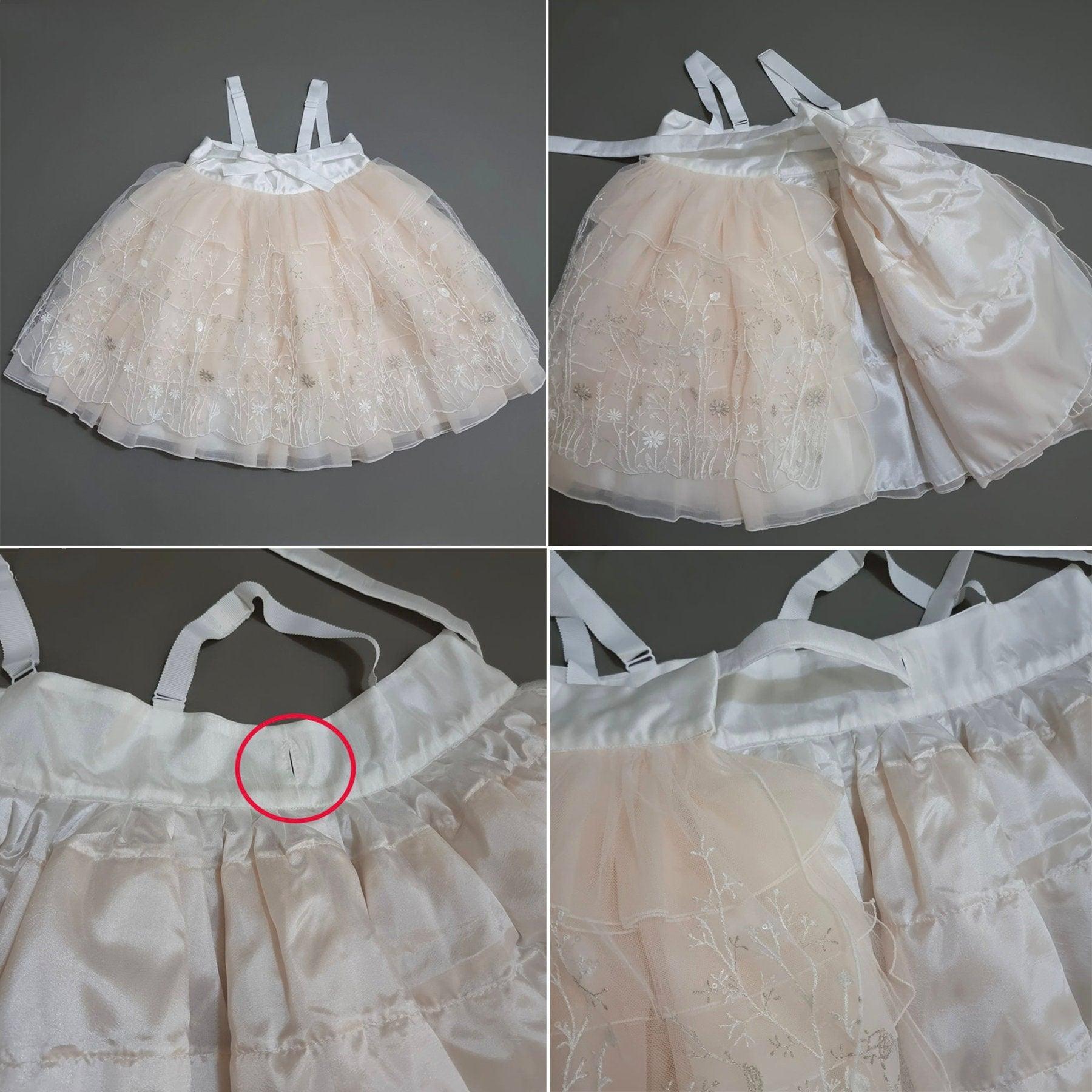 Suzie Ivory Maxi Dress Girl Hanbok (1-12YR) - Native Korean