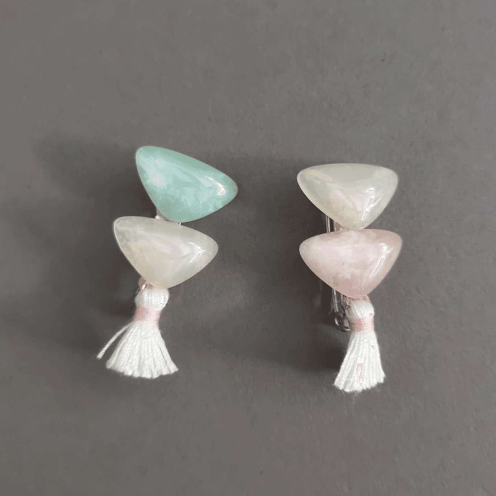 Triangle Stones Brooch - Native Korean