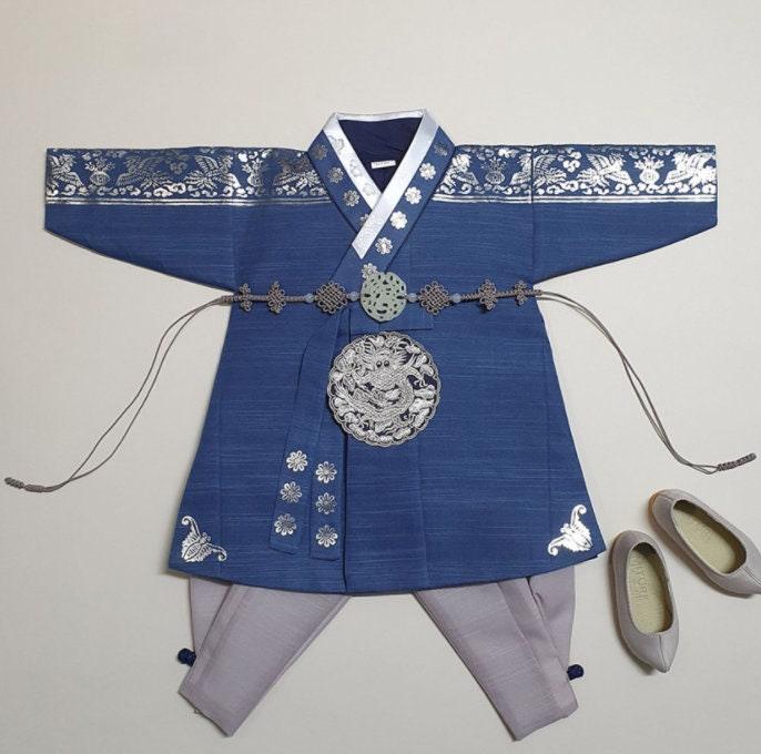 Wheyun Blue Boy Hanbok (100D-1YR) - Native Korean