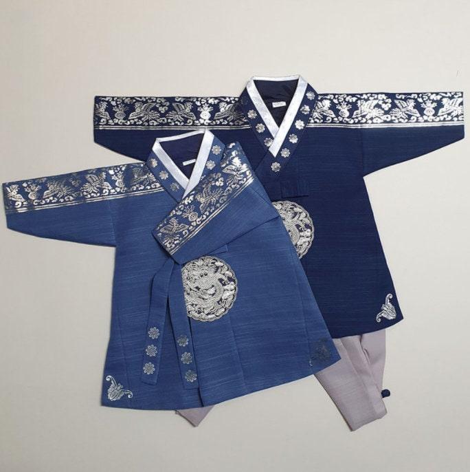 Wheyun Blue Boy Hanbok (100D-1YR) - Native Korean