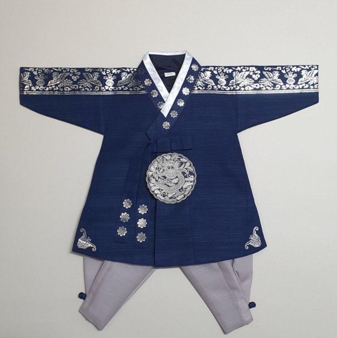 Wheyun Navy Boy Hanbok (100D-10YR) - Native Korean