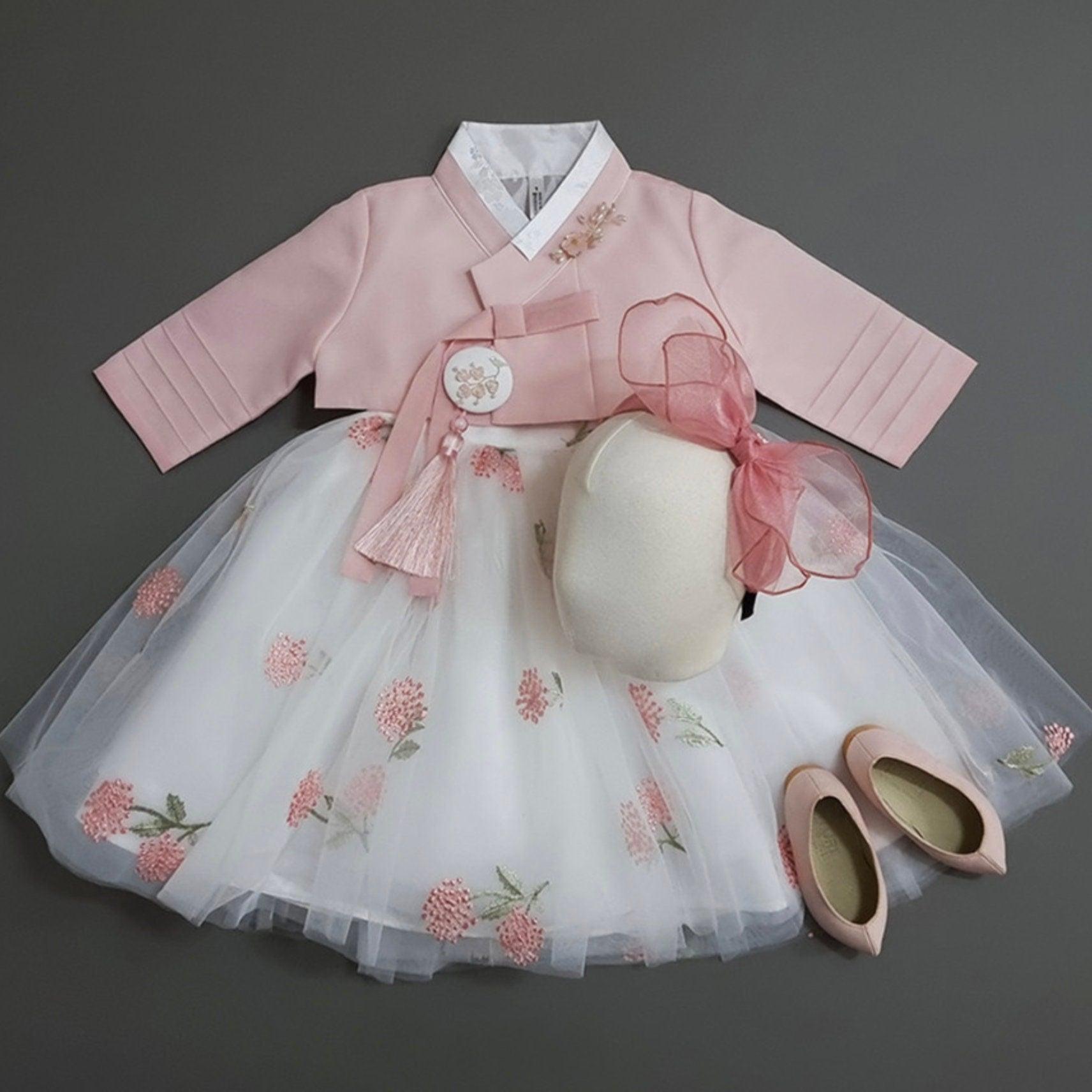 Xia Pink Dress (100D-8YR) - Native Korean