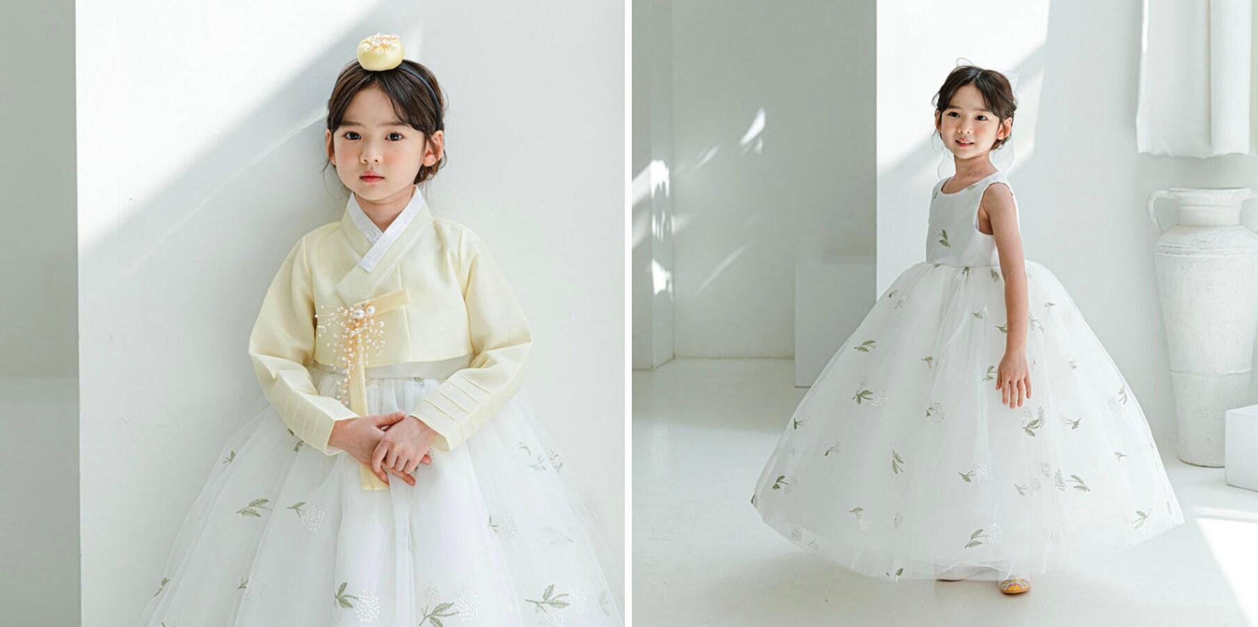 Xia White Dress (100D-8YR) - Native Korean