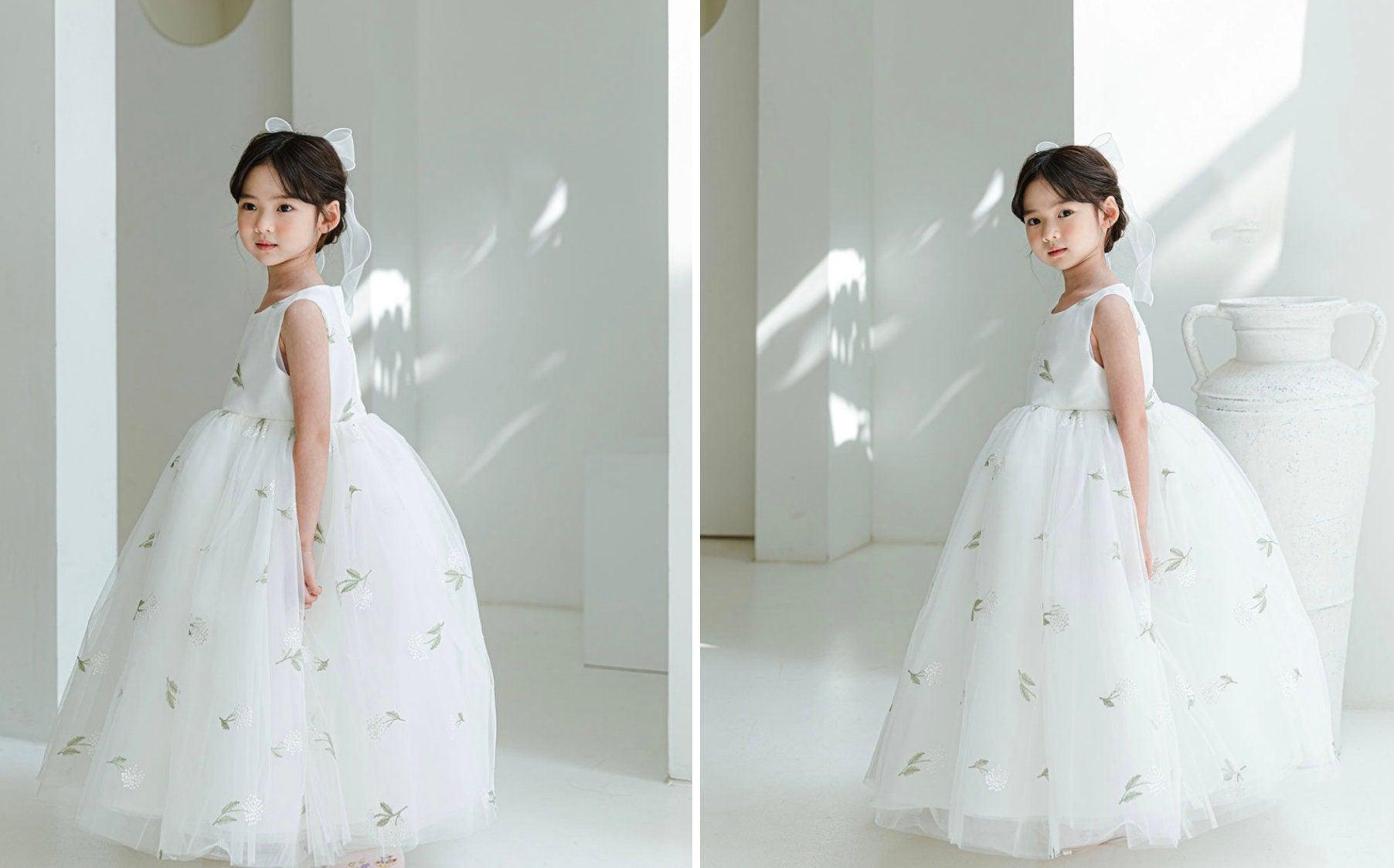 Xia White Dress (100D-8YR) - Native Korean