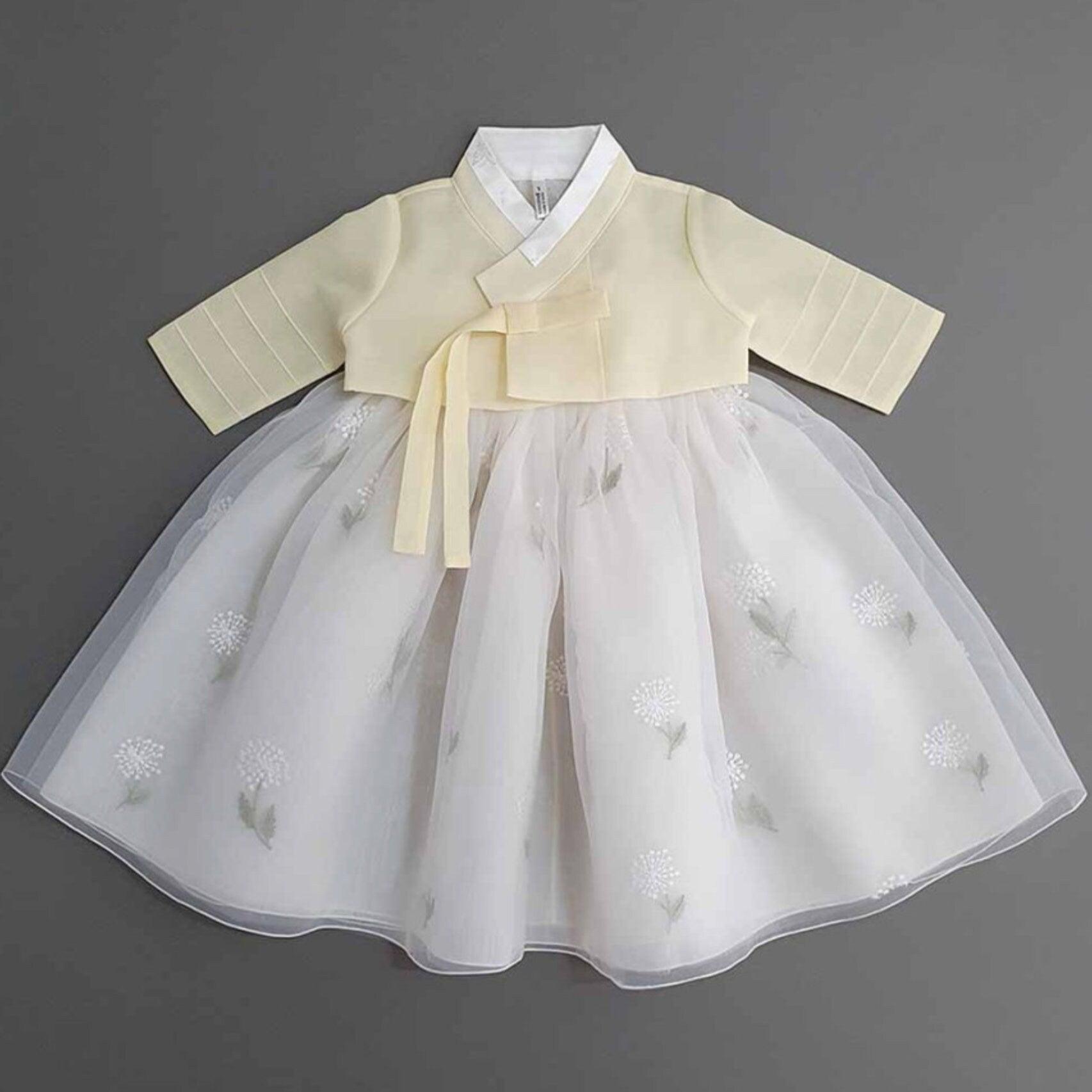 Xia Yellow Dress Girl Hanbok (100D-9YR) - Native Korean