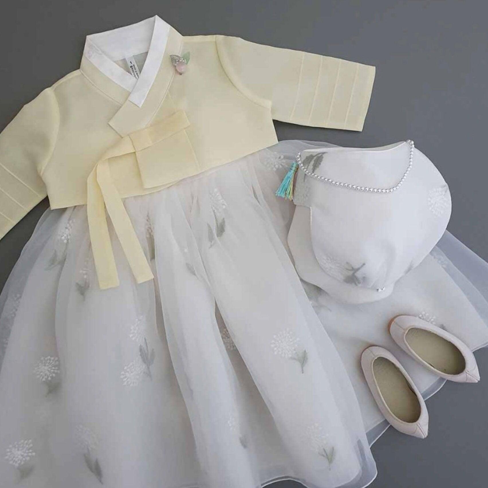 Xia Yellow Dress Girl Hanbok (100D-9YR) - Native Korean