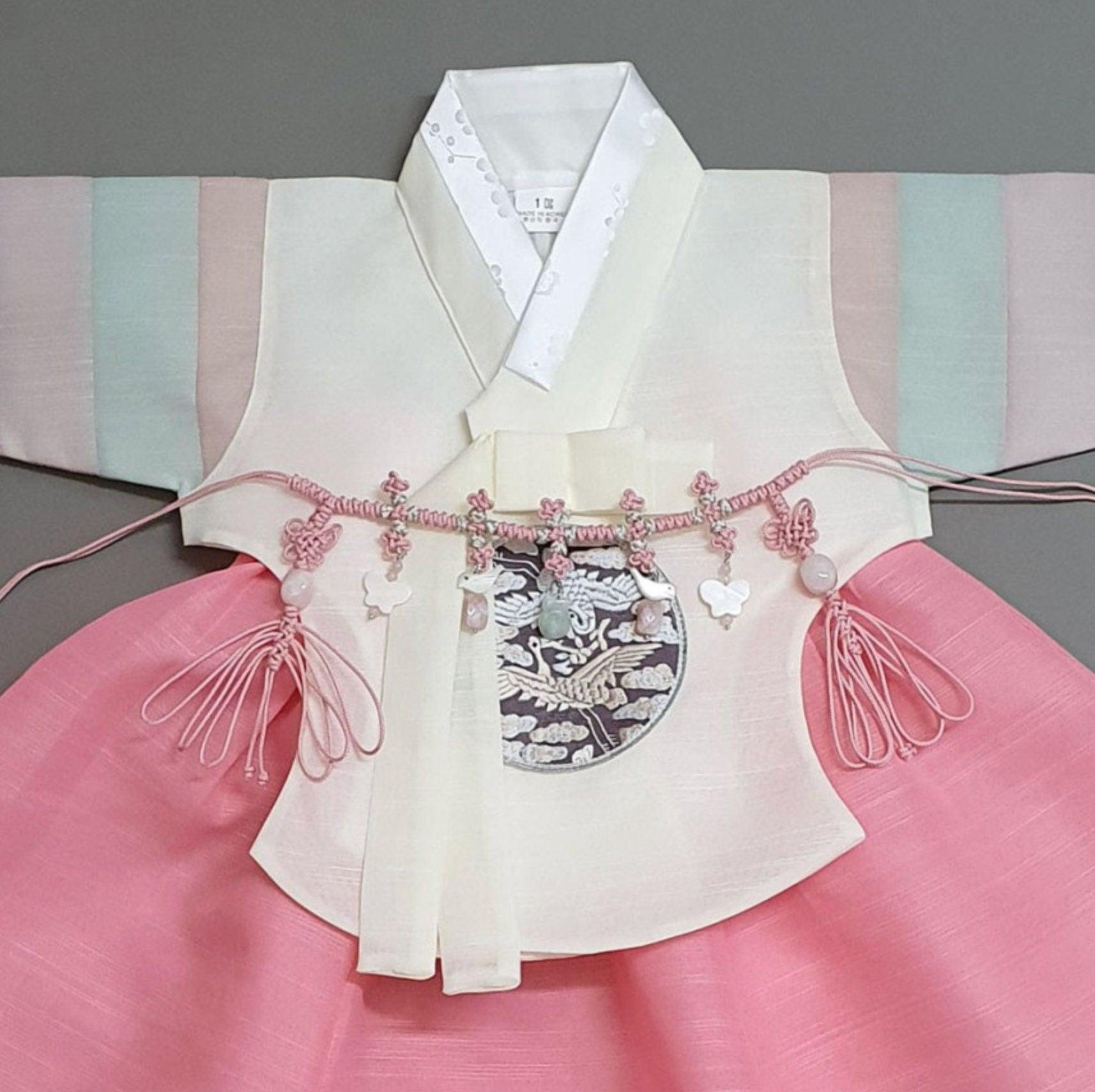 Yedong Dangeui Pink Girl Hanbok (100D-15YR) - Native Korean