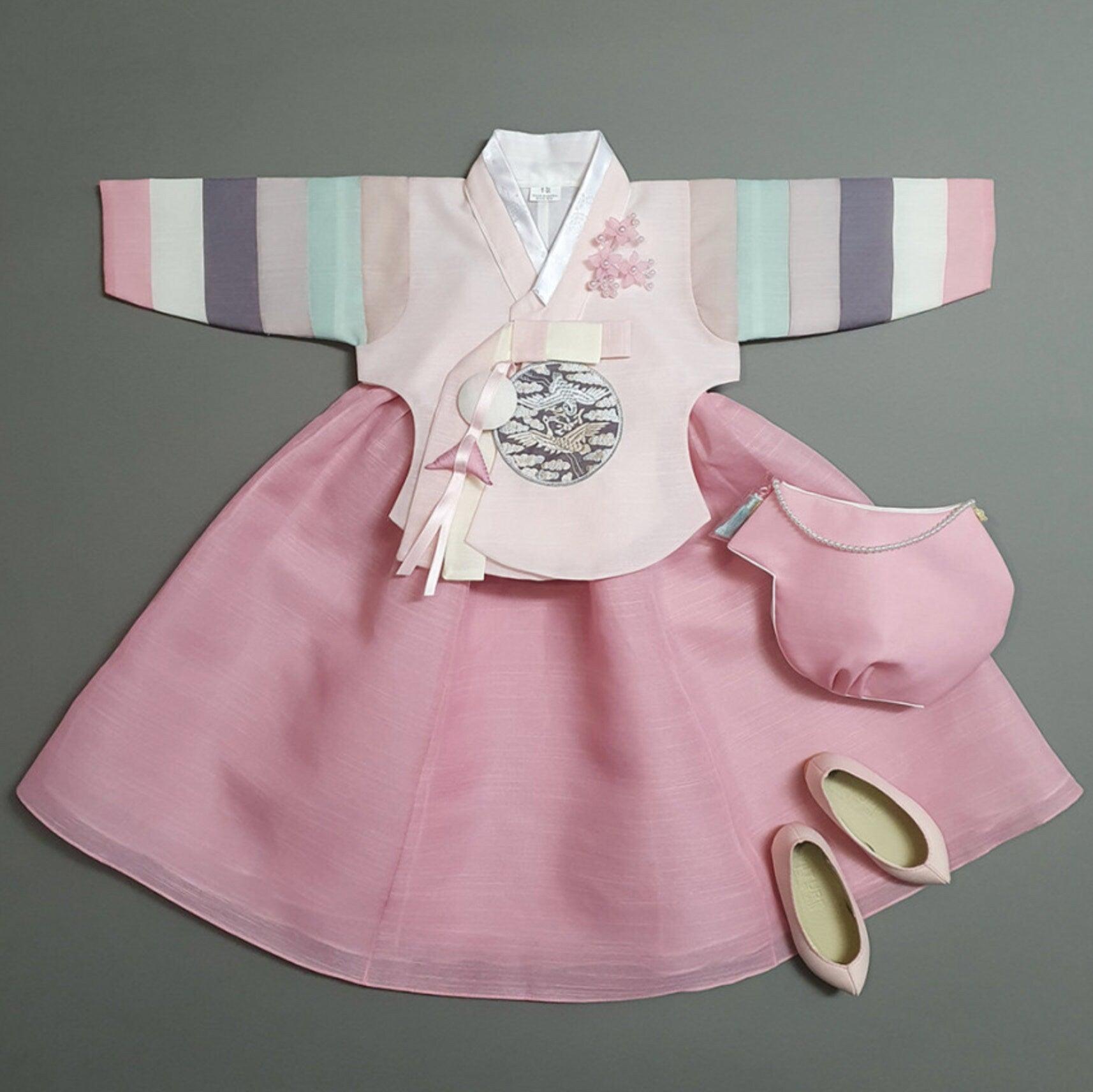 Yedong Pink Dangui L.Pink Girl Hanbok (100-15YR) - Native Korean