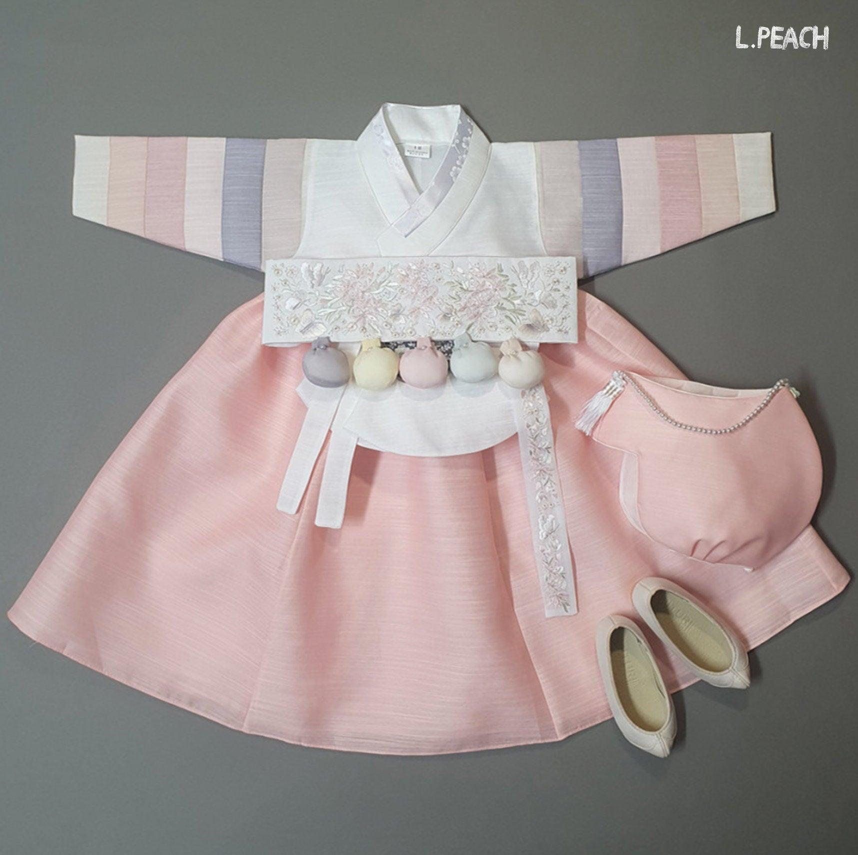 Yejin White Saekdong Dangui-11 Colors Skirt Girl Hanbok (100D-8YR) - Native Korean