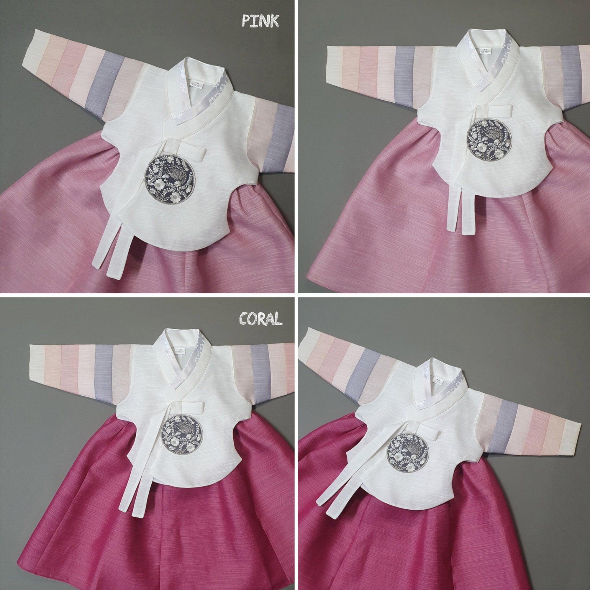 Yejin White Saekdong Dangui-11 Colors Skirt Girl Hanbok (100D-8YR) - Native Korean