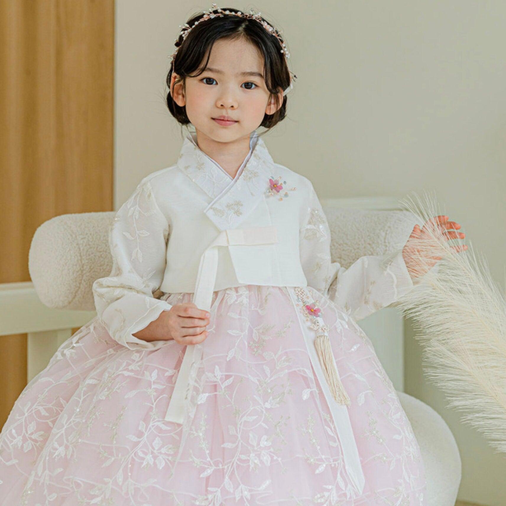 Yena Pink Dress Hanbok (Size 1~8) Girl Hanbok - Native Korean