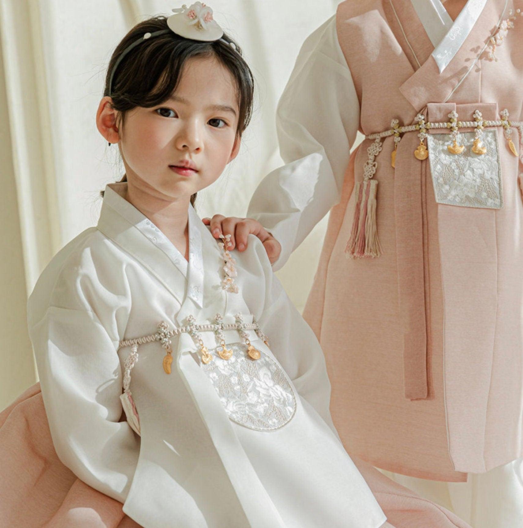 Yujin Dangui Coral Girl Hanbok (100D-15YR) - Native Korean